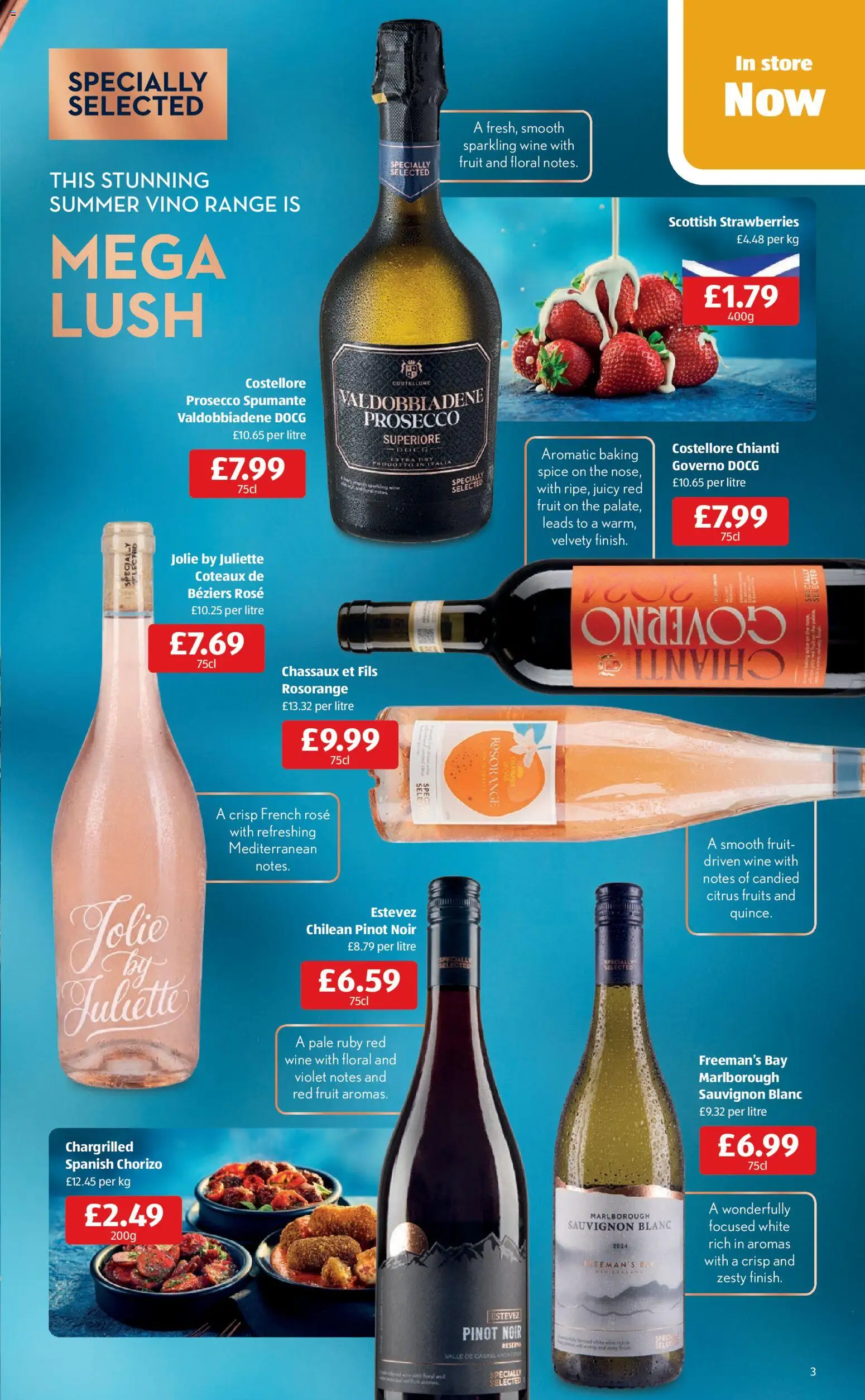 {H1} | Page: 3 | Products: Prosecco, Sparkling wine, Wine, Strawberries