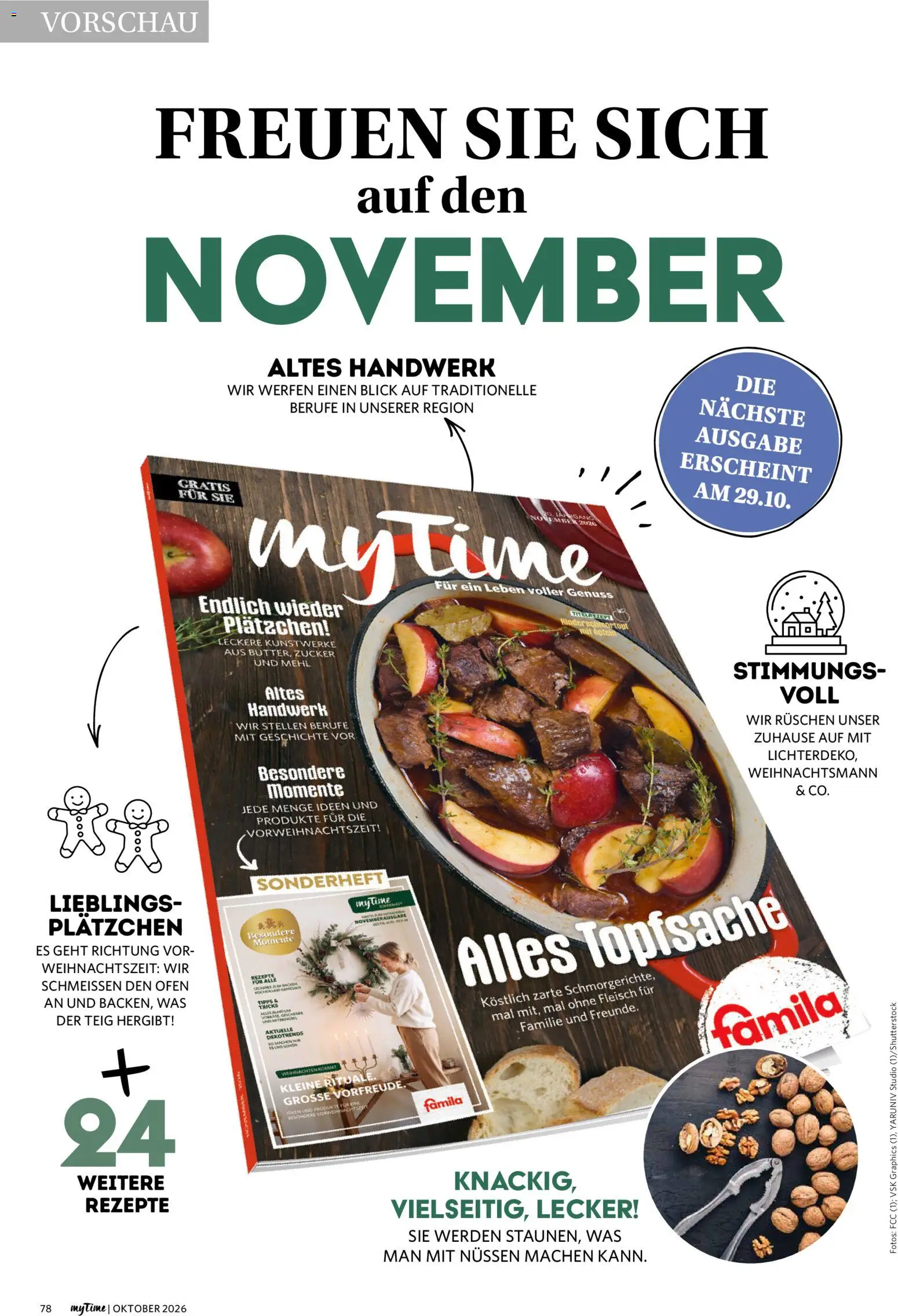 Famila Nordwest myTime Oktober 2026 – gültig ab 01.10.2026 | Seite: 78 | Produkte: Ofen, Mehl, Zucker, Fleisch