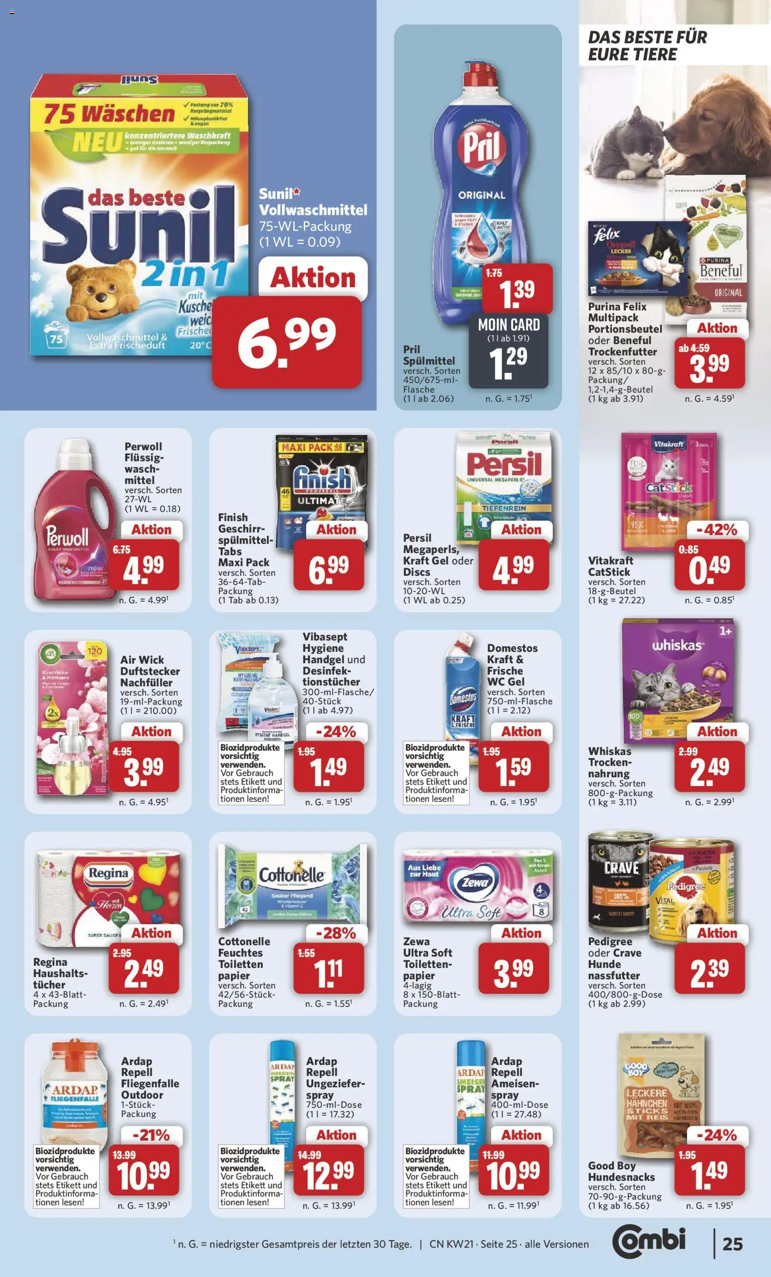 Combi Prospekt 	 – gültig ab 18.05.2026 | Seite: 25 | Produkte: Hahnchen, Himbeere, Pril, Persil