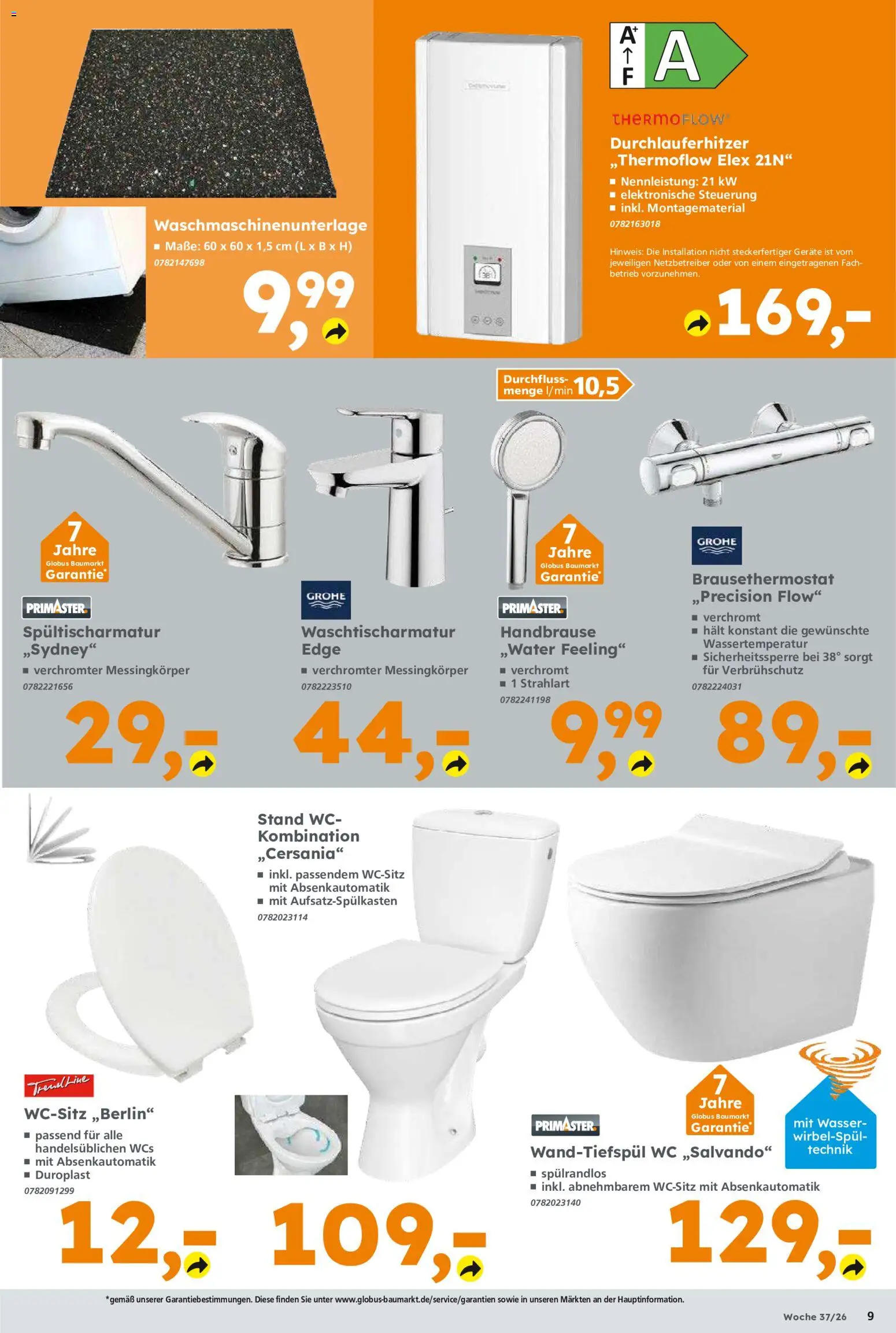 Globus Baumarkt Prospekt – gültig ab 07.09.2026 | Seite: 9