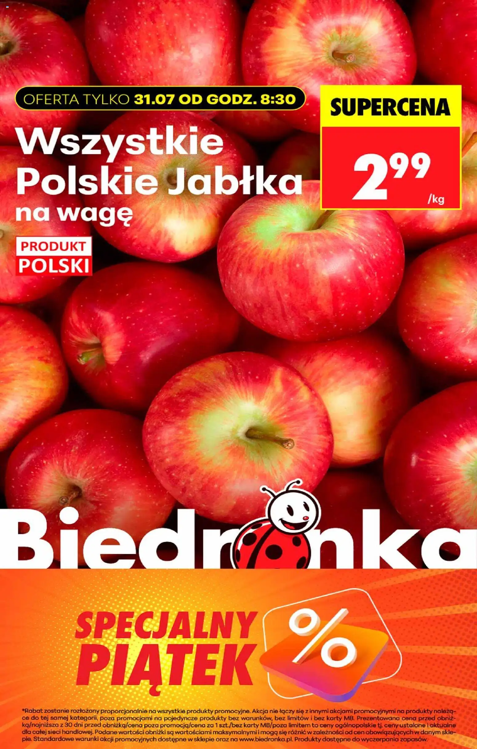 Biedronka gazetka - Okazje piątek od 31.07.2026 | Strona: 5 | Produkty: Jabłka