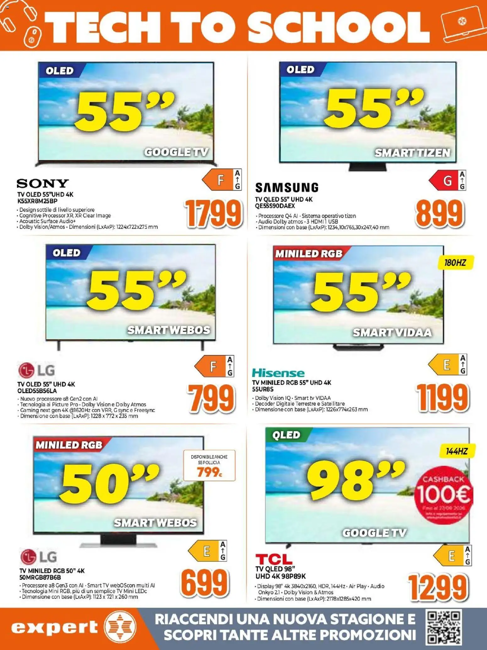 Volantino Expert del 20/08/2026 | Pagina: 15 | Prodotti: Decoder, TV, Satellitare, Samsung