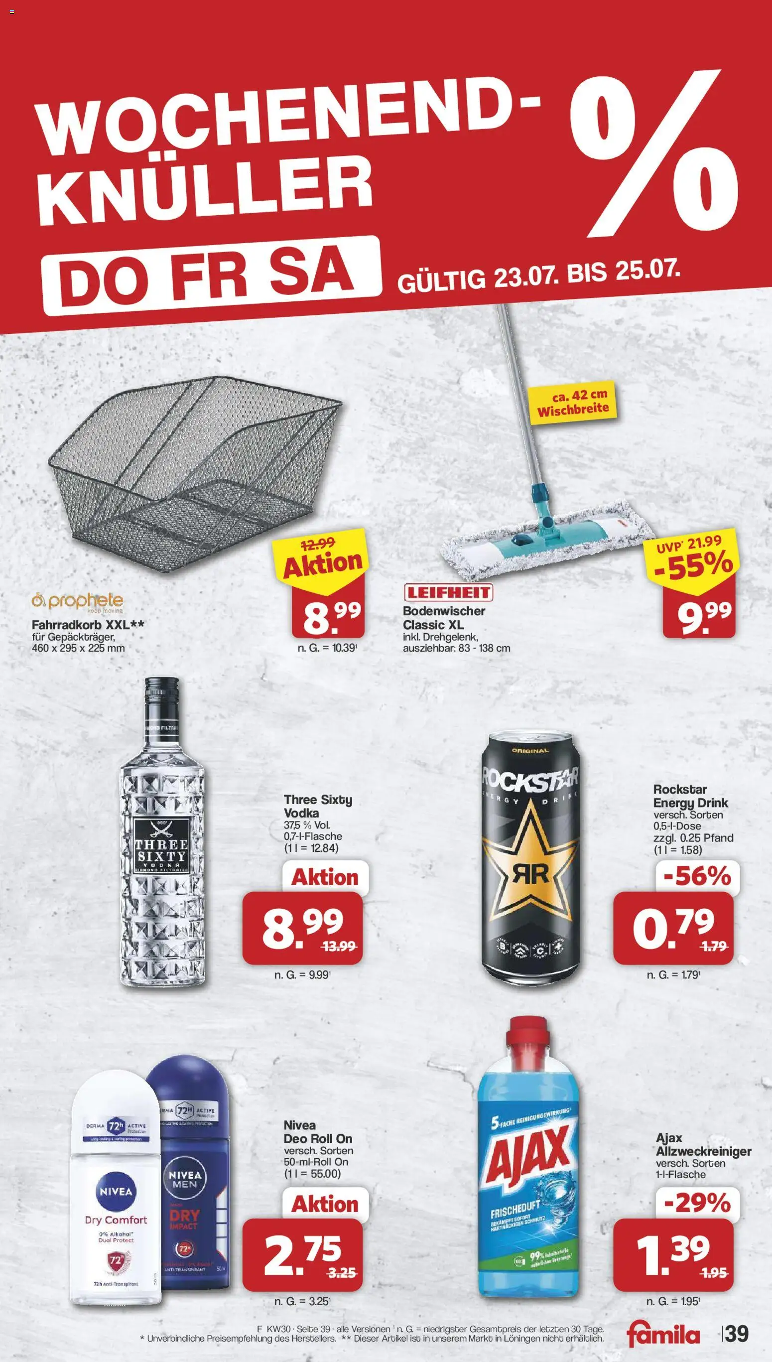 Famila Nordwest Prospekt – gültig ab 20.07.2026 | Seite: 41 | Produkte: Energy, Rockstar, Vodka