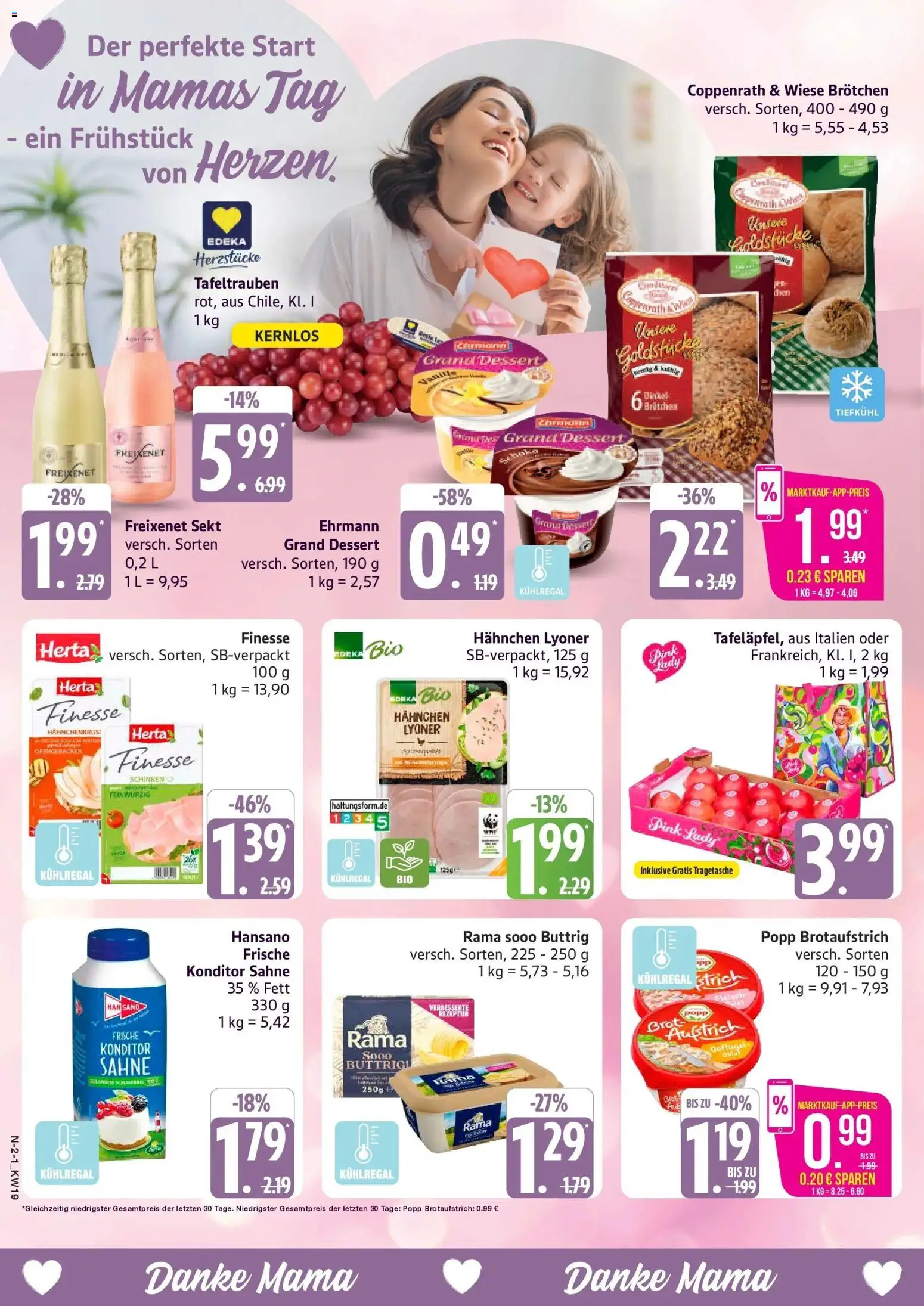 Marktkauf Prospekt Cuxhaven	 – gültig ab 04.05.2026 | Seite: 2 | Produkte: Hahnchen, Rama, Freixenet, Brot
