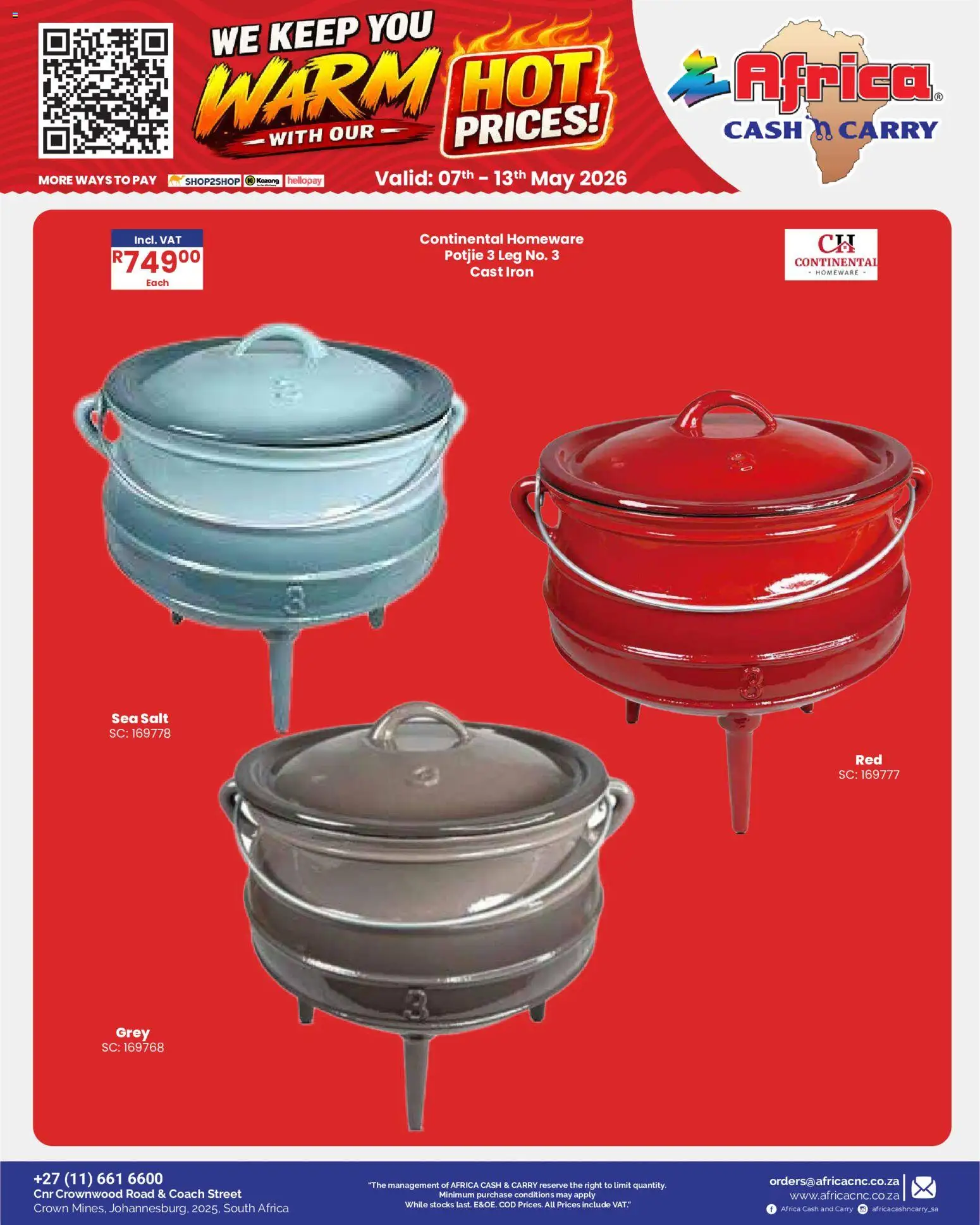 New Africa Cash & Carry catalogue – valid from 07/05/2026 | Page: 32 | Products: Iron, Salt
