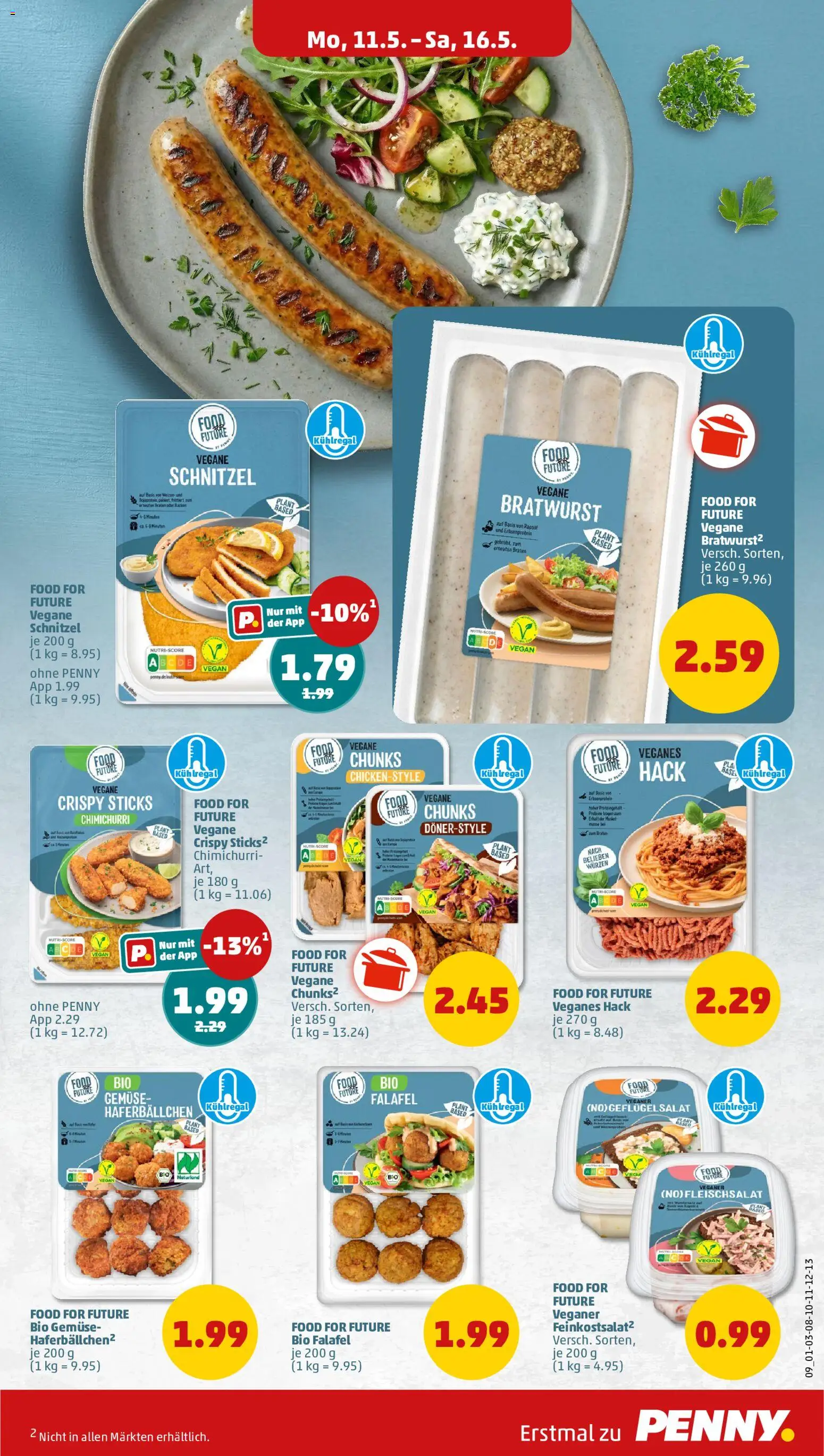 Penny Prospekt 	 – gültig ab 11.05.2026 | Seite: 11 | Produkte: Bratwurst, Schnitzel, Gemüse