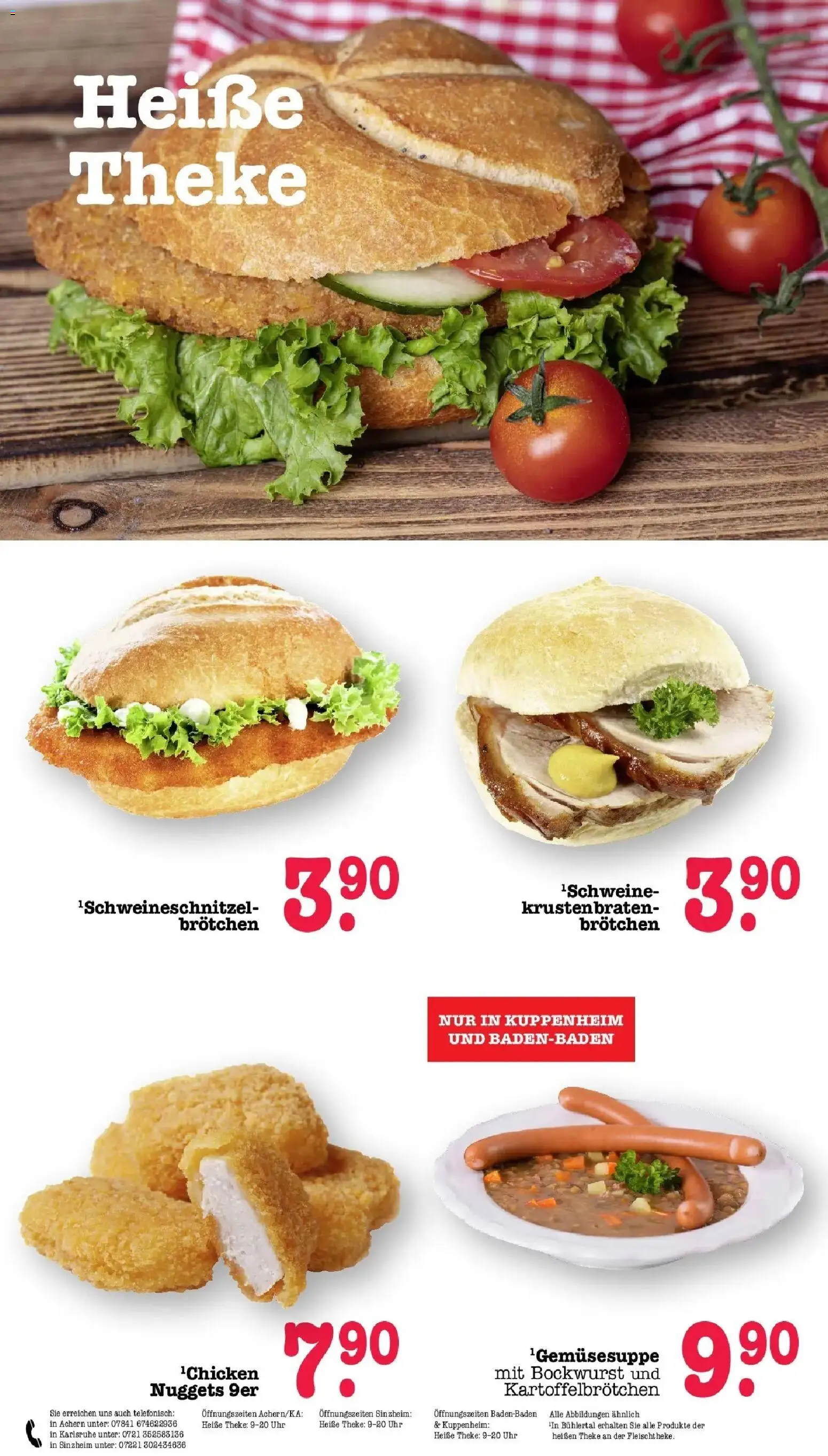 Edeka prospekt Bühlertal – gültig ab 13.07.2026 | Seite: 18 | Produkte: Bockwurst, Theke, Krustenbraten, Uhr