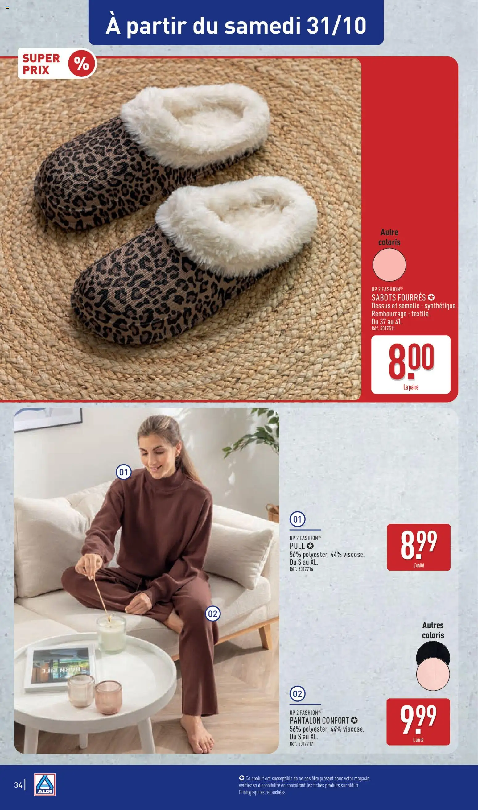 {H1} | Page: 36 | Produits: Pull, Pantalon, Sabots
