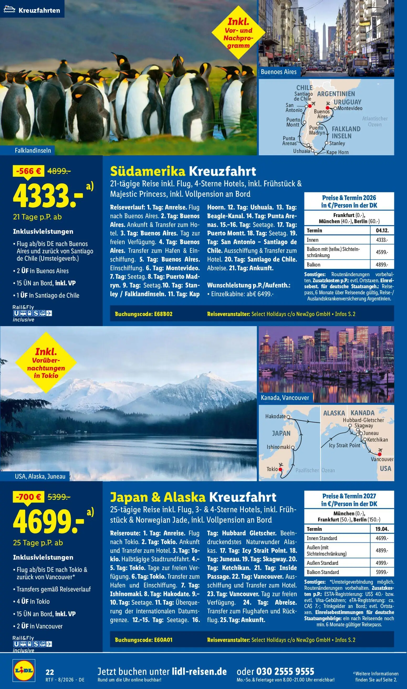 Lidl Reisen Prospekt – gültig ab 12.08.2026 | Seite: 22