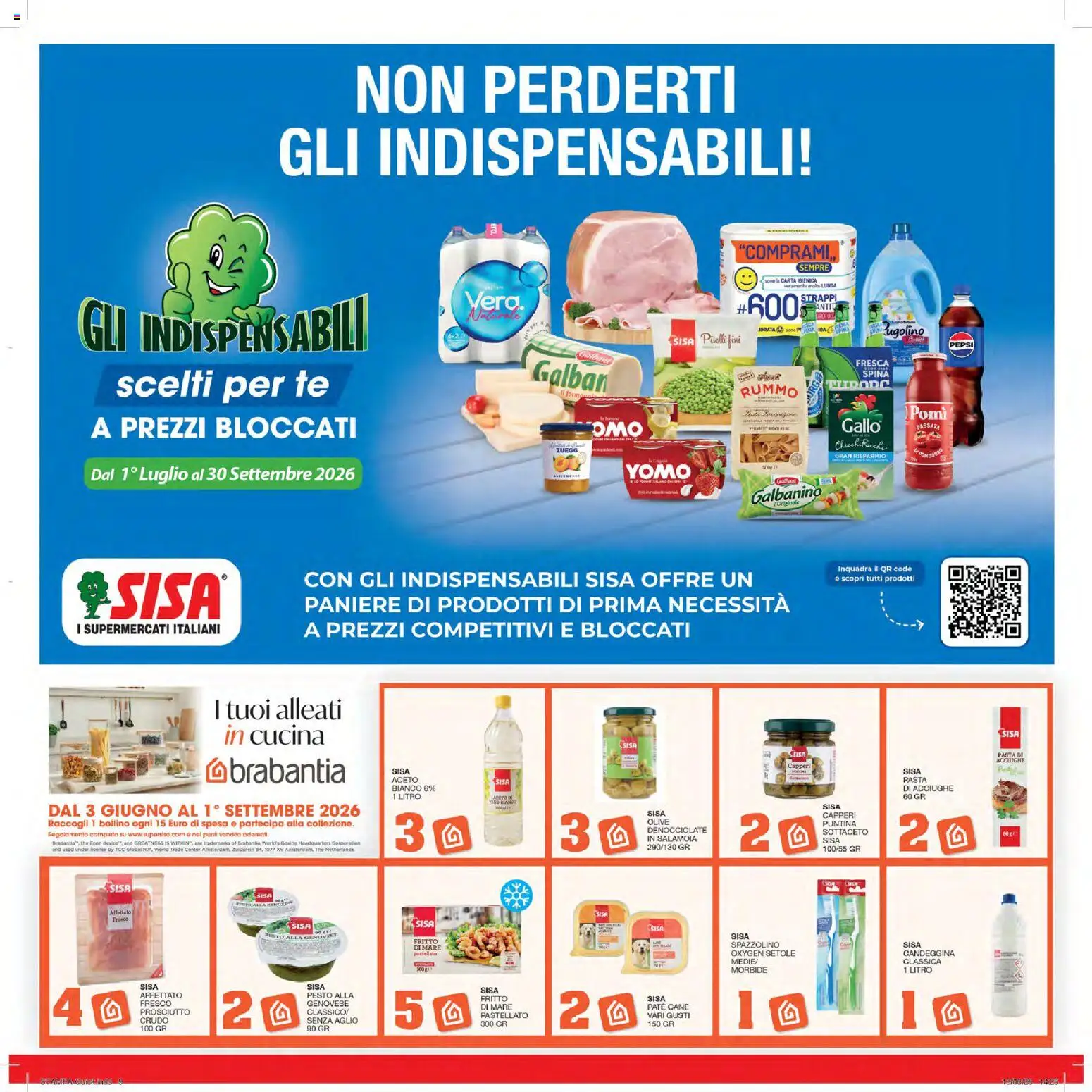 Volantino SISA del 02/07/2026 | Pagina: 9 | Prodotti: Candeggina, Aglio, Pasta, Piselli