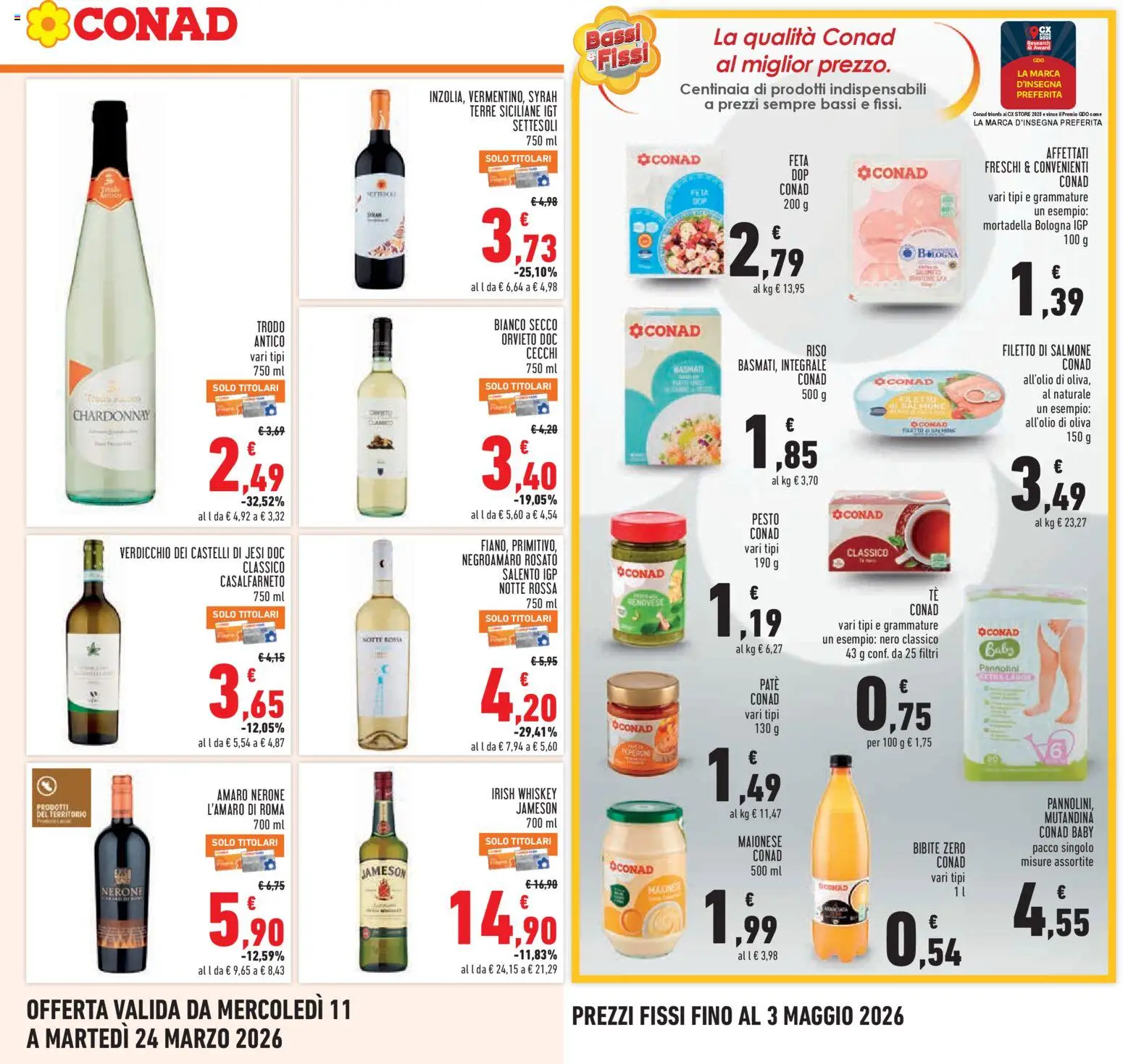 Volantino Conad del 11.03.2026 | Pagina: 17 | Prodotti: Paté, Salmone, Tè, Pesto