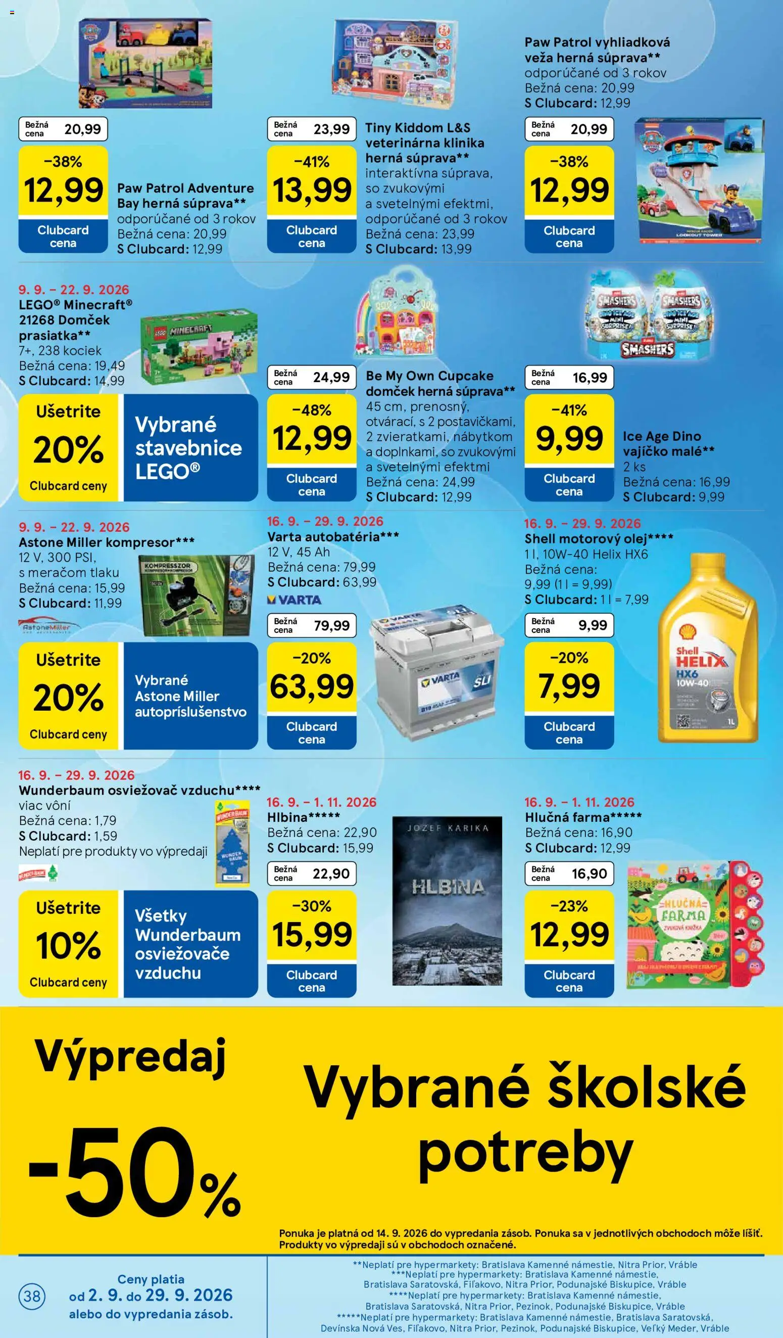 Nové Tesco akcie – leták je platný od 16.09.2026 | Strana: 38