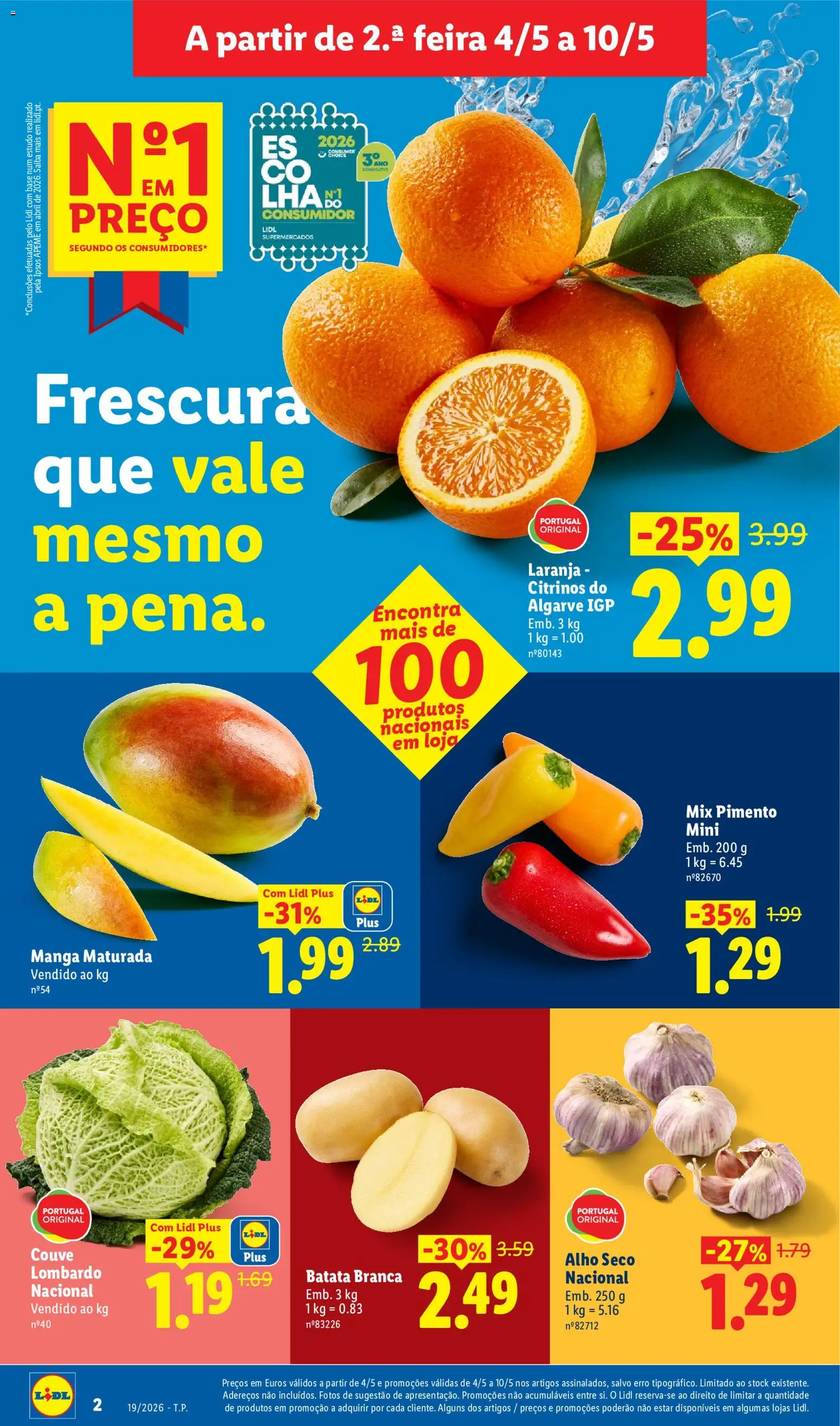 Lidl folheto │ válido de 04.05.2026 | Página: 2 | Produtos: Batata, Base, Couve