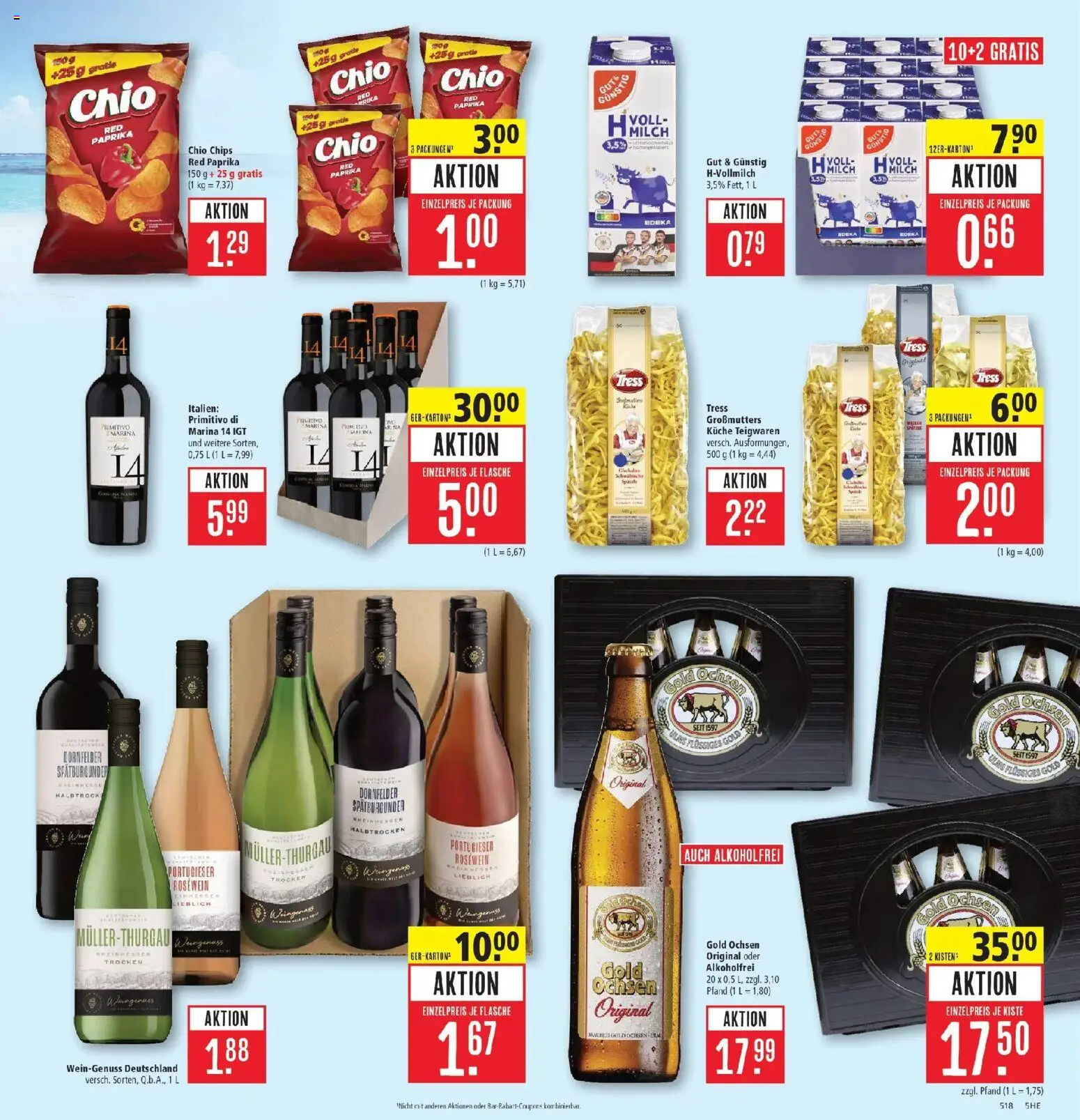 Marktkauf - Marktkauf: Wochenangebote – gültig ab 29.06.2026 | Seite: 7 | Produkte: Milch, Rosewein, Paprika, Chips