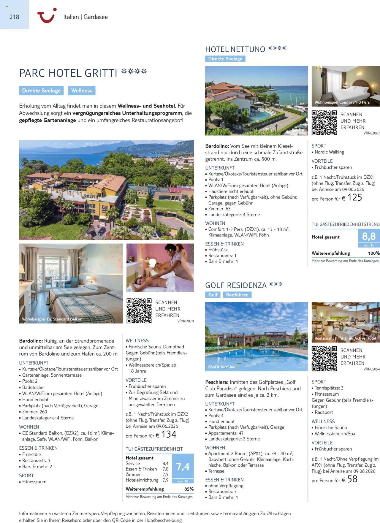 Aida - Urlaub mit eigener Anreise  – gültig ab 01.11.2025 | Seite: 218 | Produkte: Babybett, Walking, Mineralwasser, Föhn