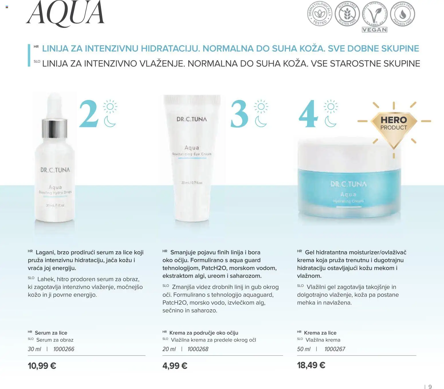 Farmasi katalog | vrijedi od 01.09.2026 | Stranica: 9 | Proizvodi: Krema za lice, Serum za lice, Krema