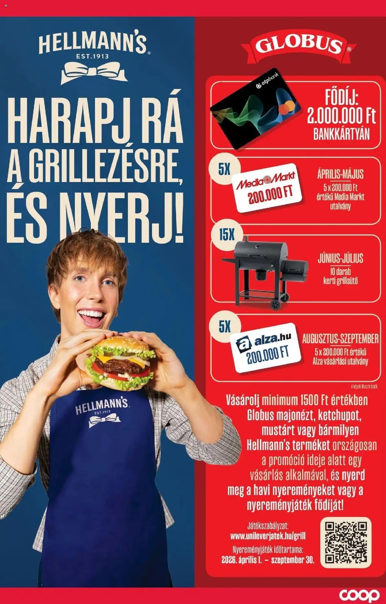 COOP Szolnok akciós ujság - amely érvényes a következő dátumtól: 2026.08.06. | Oldal: 17 | Termékek: Grillsütő, Hellmann’s