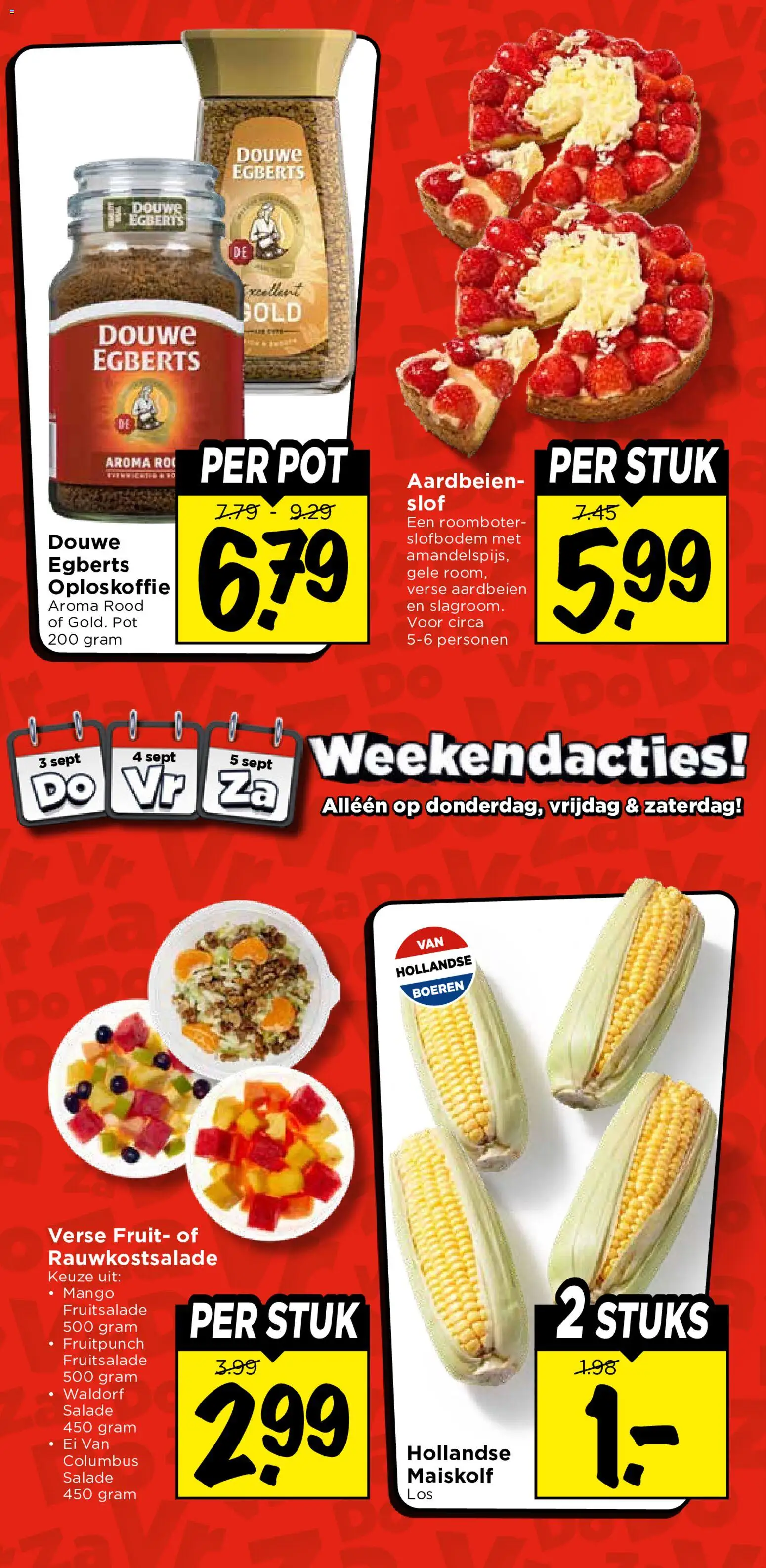 {H1} | Pagina: 42 | Producten: Aardbeien, Salade, Roomboter, Mango