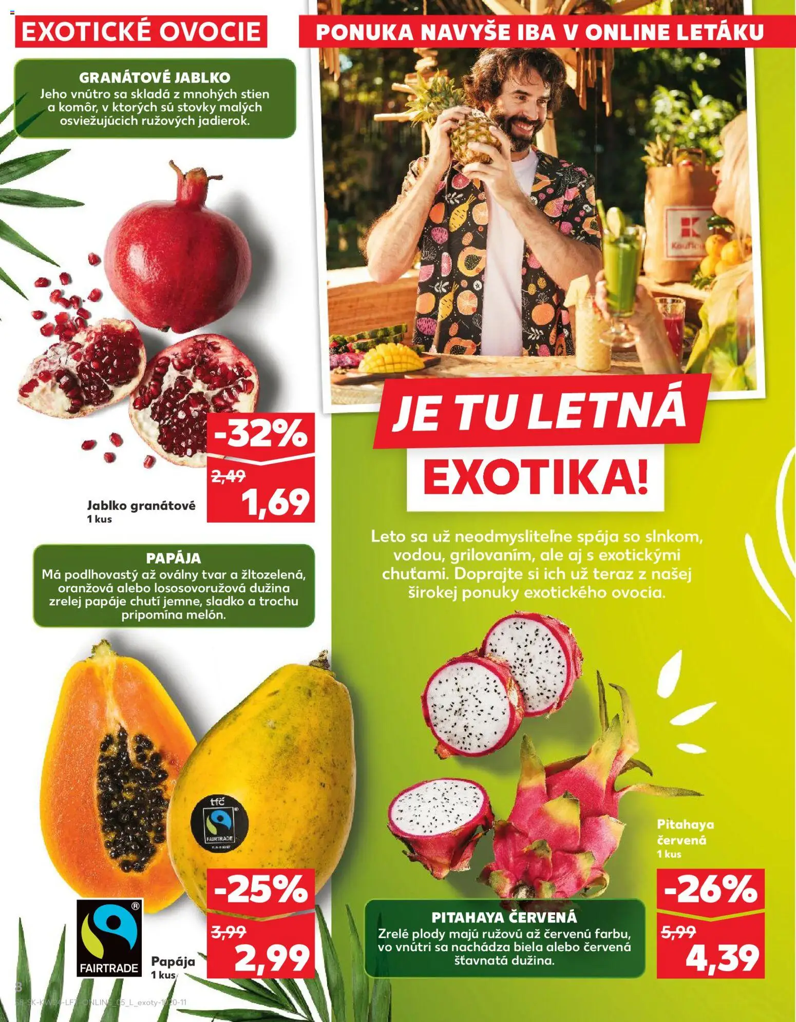 Nové Kaufland akcie – leták je platný od 11.06.2026 | Strana: 8 | Produkty: Ovocie