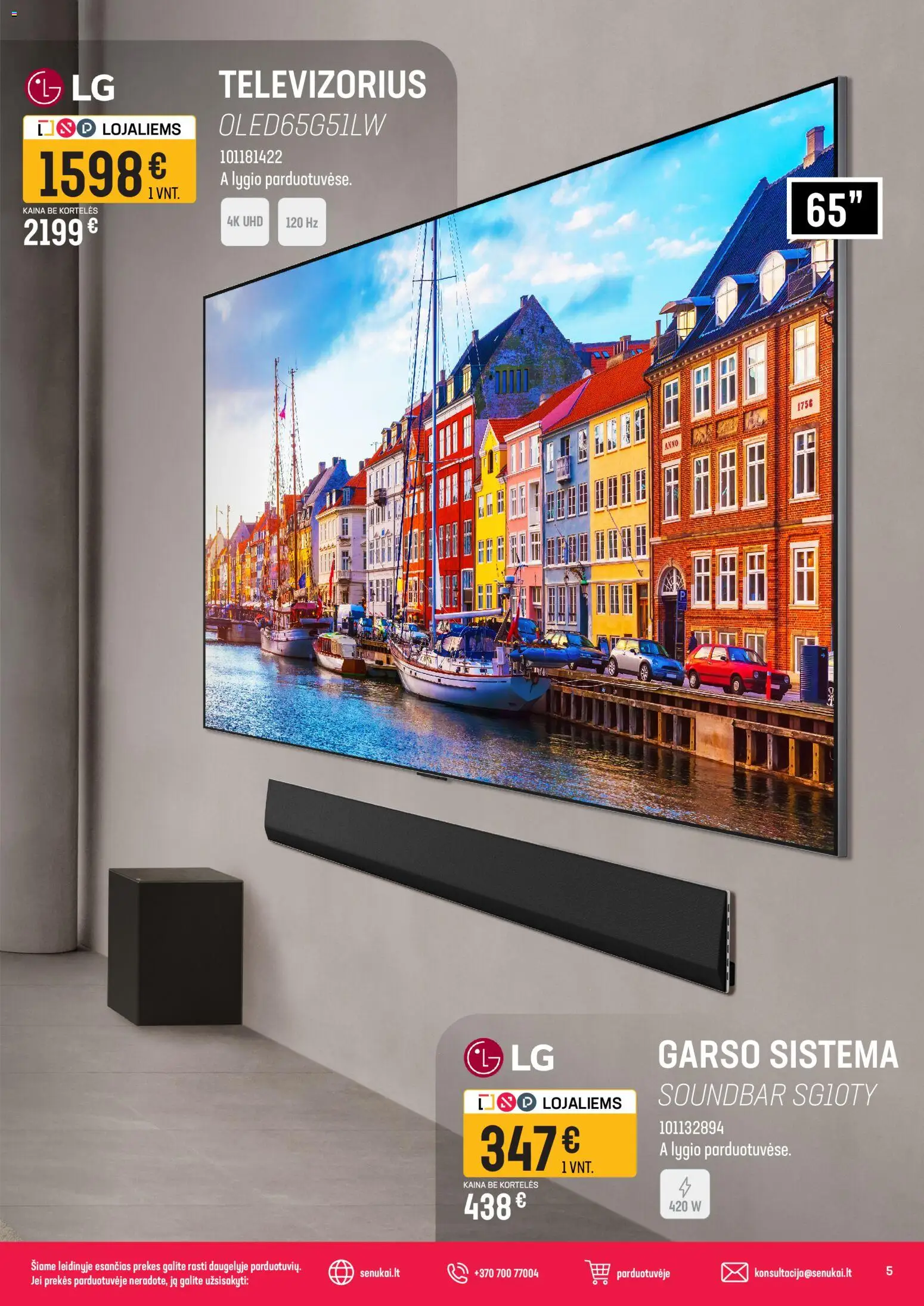 Senukai akcijos nuo 06.05.2026 | Puslapis: 5 | Prekių: Televizorius