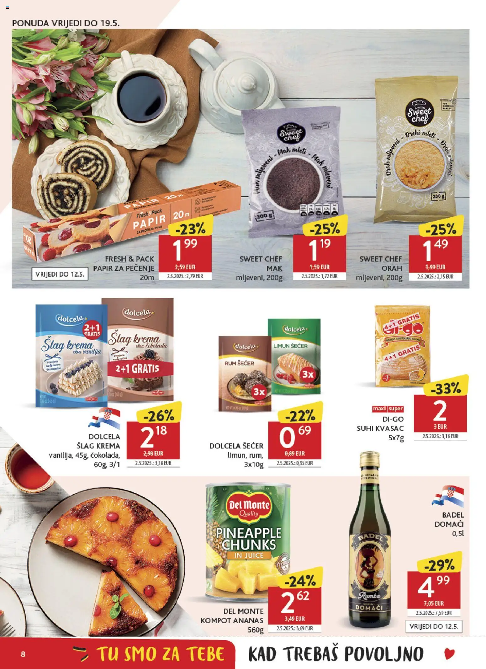 Konzum HR akciós ujság - amely érvényes a következő dátumtól: 06.05.2026 | Oldal: 8 | Termékek: Rum, Mák
