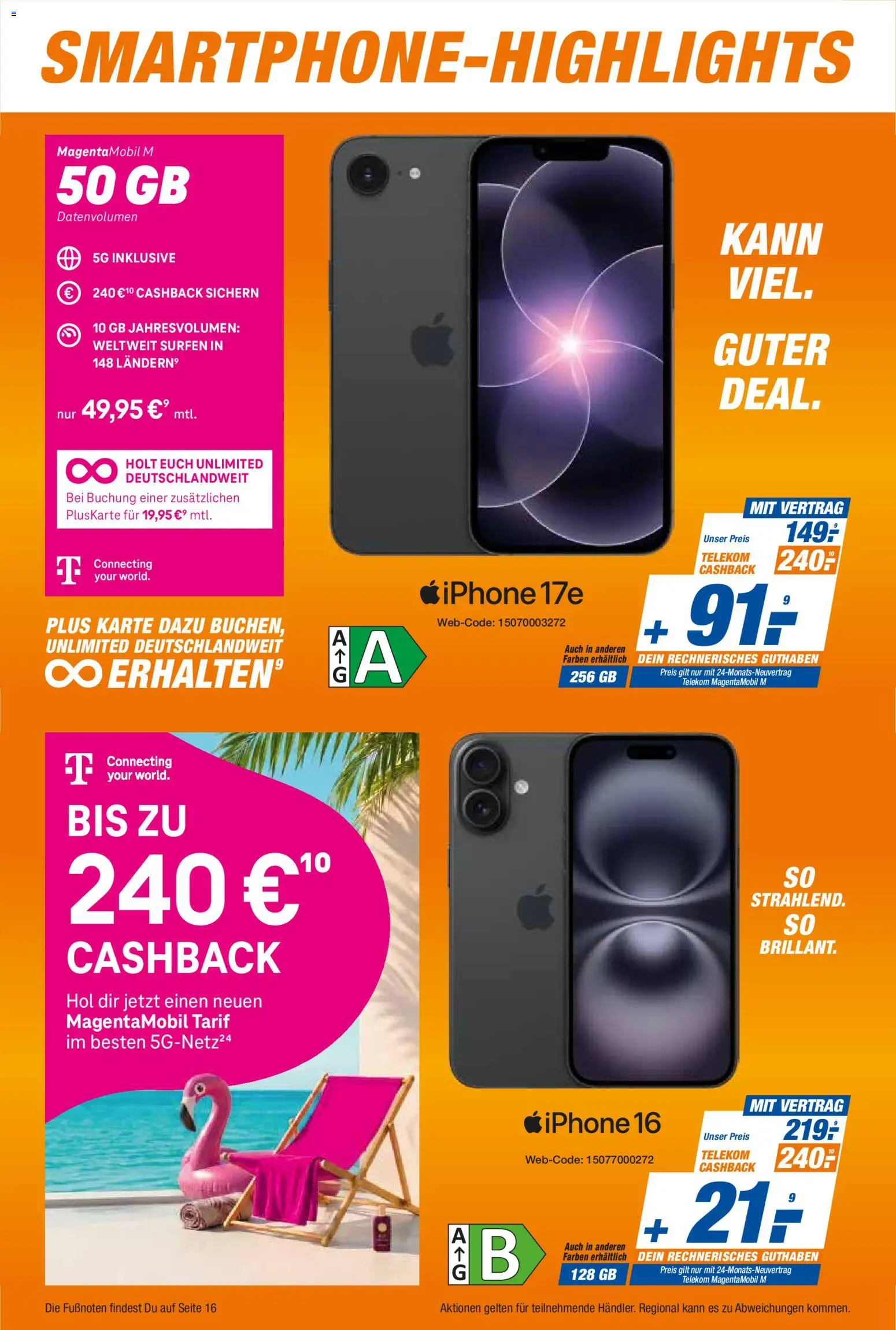 Expert Smarthphone Highlights im August – gültig ab 01.08.2026 | Seite: 8 | Produkte: Iphone