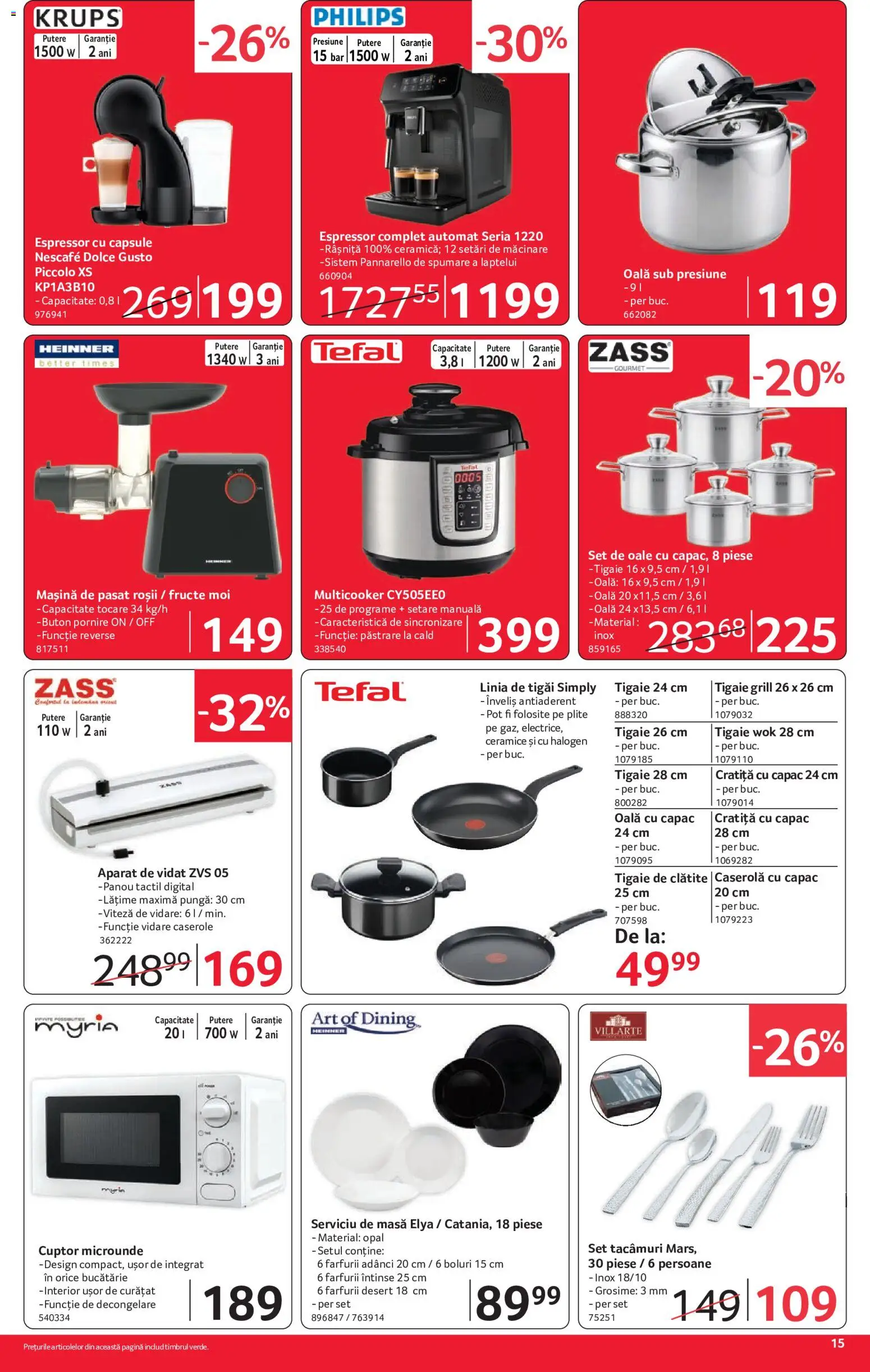 Noul catalog Selgros – valabil de la 21.08.2026 | Pagină: 15 | Produse: Philips, Cratiță, Art, Desert