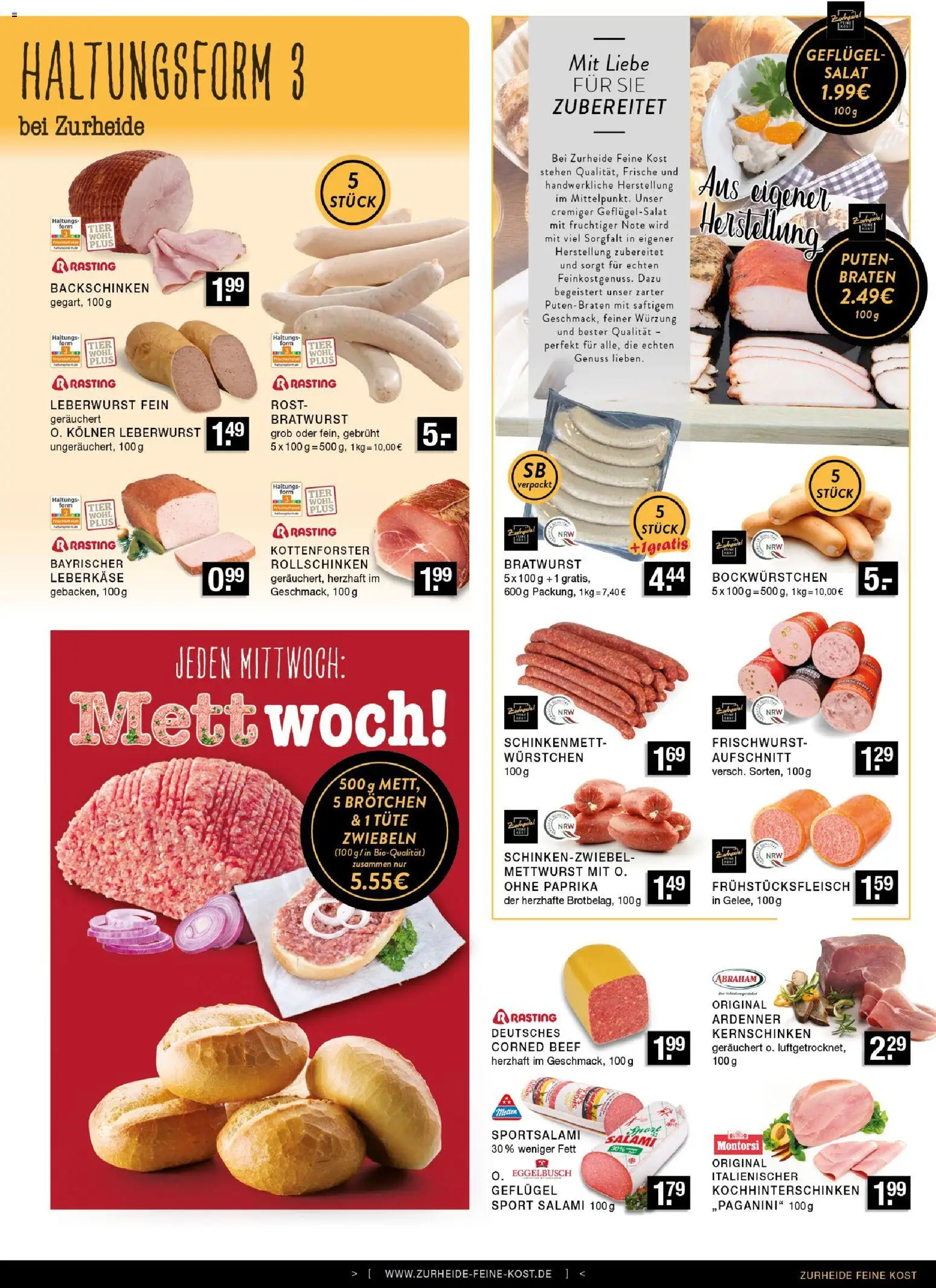 Edeka Zurheide Prospekt – gültig ab 08.06.2026 | Seite: 3 | Produkte: Paprika, Salami, Salat, Leberkase