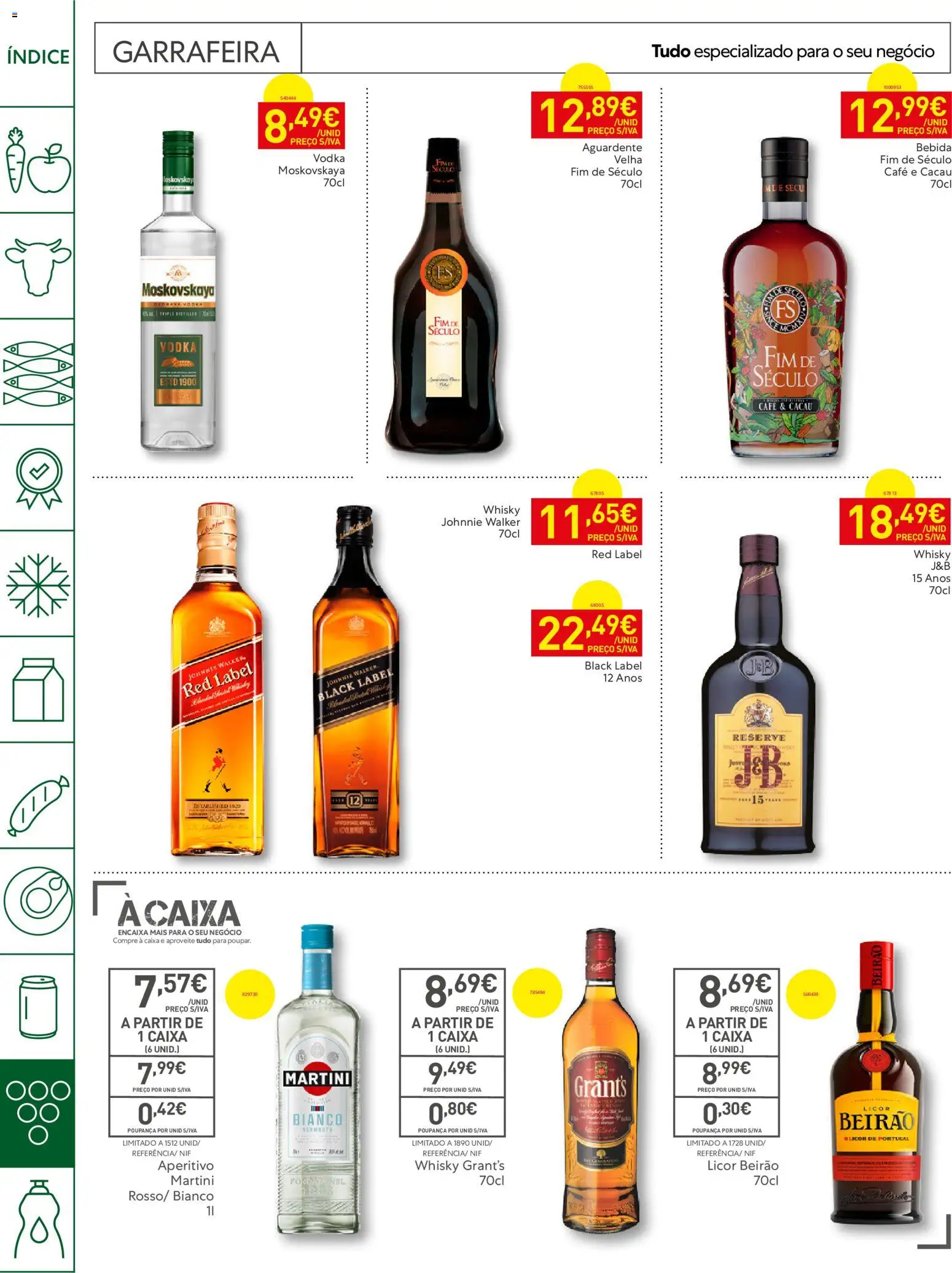Recheio Horeca Madeira │ válido de 22/09/2026 | Página: 26 | Produtos: Whisky Grant's, Martini, Licor, Bebida