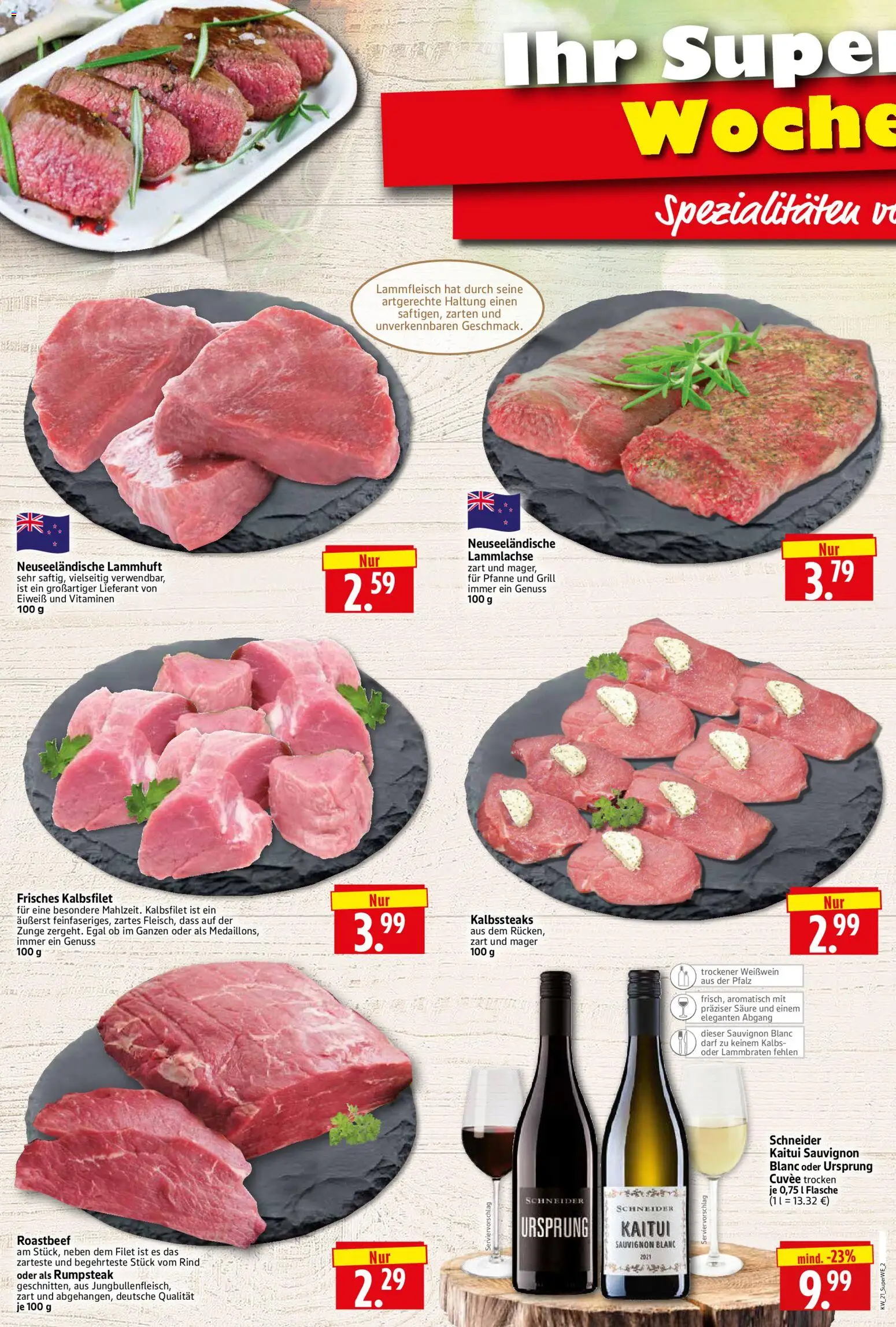 HERKULES Sonderbeilage – gültig ab 21.05.2026 | Seite: 2 | Produkte: Rumpsteak, Grill, Weißwein, Roastbeef