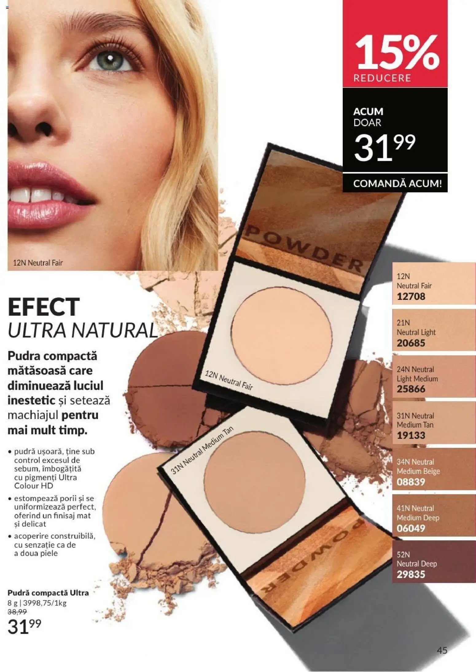 Noul catalog Avon – valabil de la 01.08.2026 | Pagină: 45 | Produse: Pudră