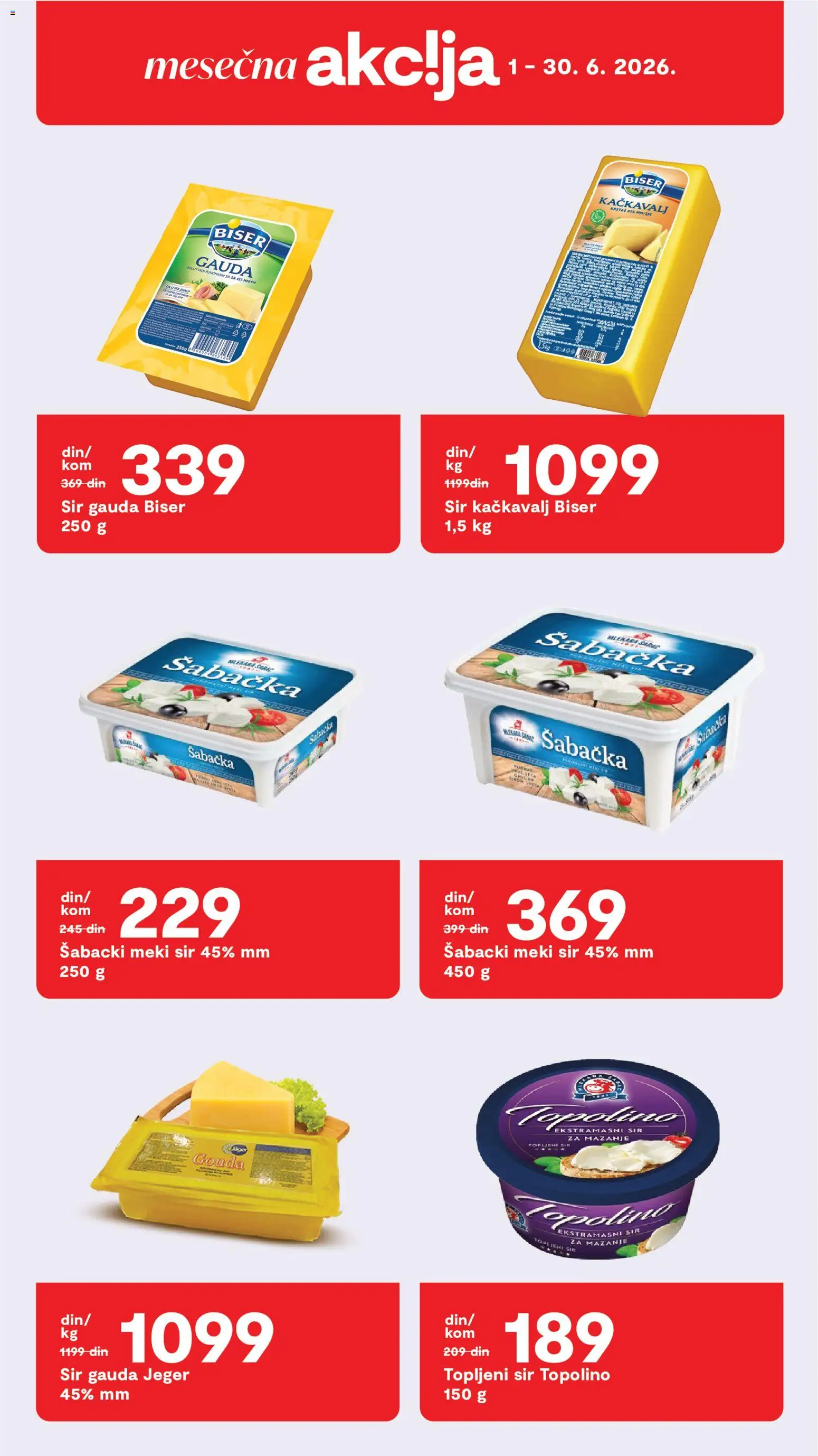 Matijevic katalog - važi od 08.06.2026 | Strana: 20 | Proizvode: Gouda, Sir, Kačkavalj, Topljeni sir