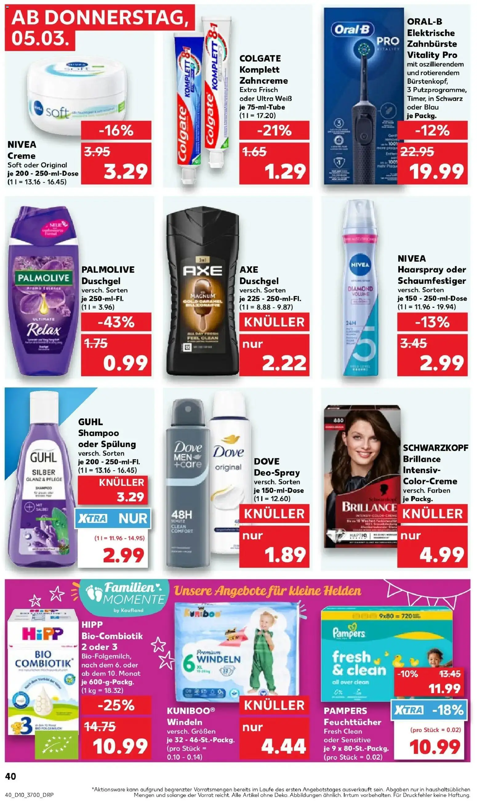 Kaufland Prospekt Lutherstadt Wittenberg	 – gültig ab 02.03.2026 | Seite: 52 | Produkte: Elektrische zahnbürste, Shampoo, Haarspray, Duschgel