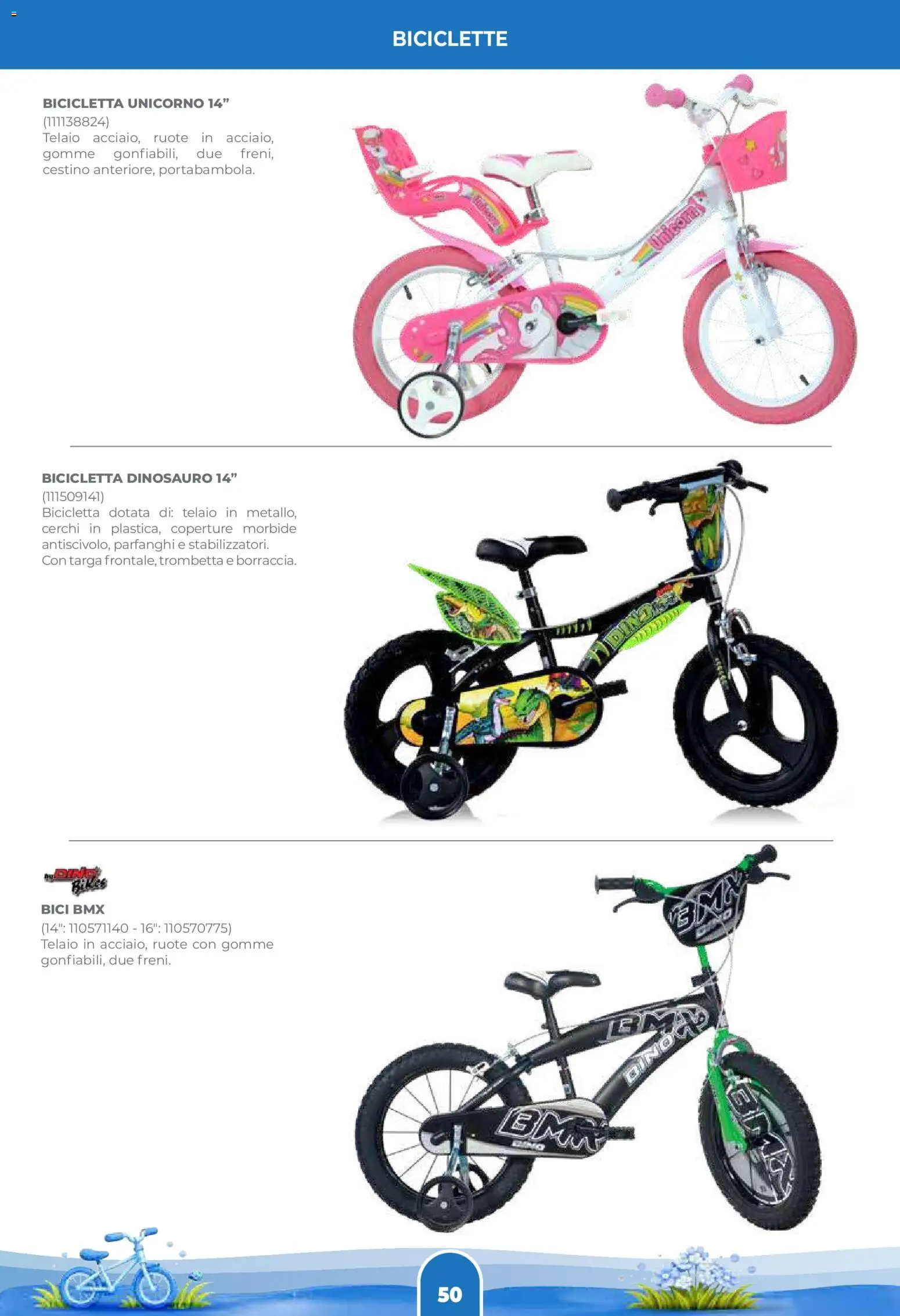 Volantino Toys Center del 02.04.2026 | Pagina: 52 | Prodotti: Bicicletta, Cestino