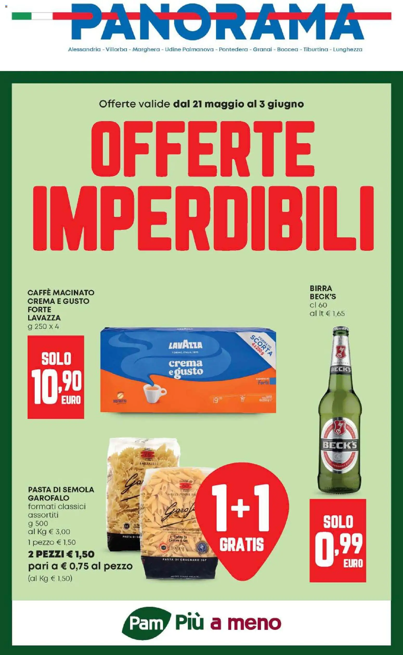 Volantino Panorama del 21.05.2026 | Pagina: 1 | Prodotti: Crema, Caffè, Lavazza, Macinato