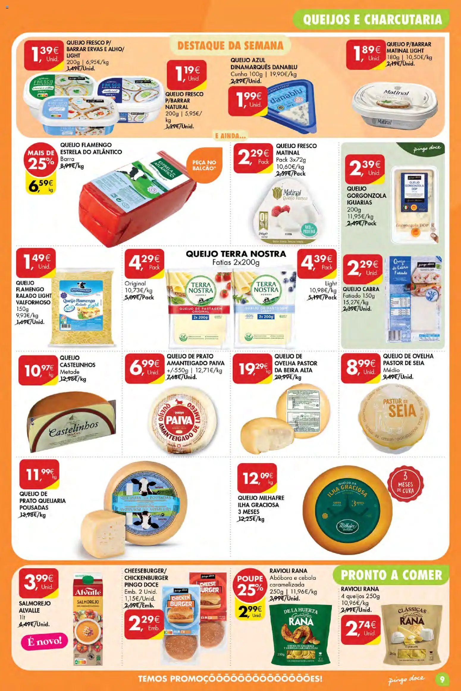 Pingo Doce Poupe Esta Semana Açores │ válido de 23/07/2026 | Página: 9 | Produtos: Cebola, Queijo, Abóbora