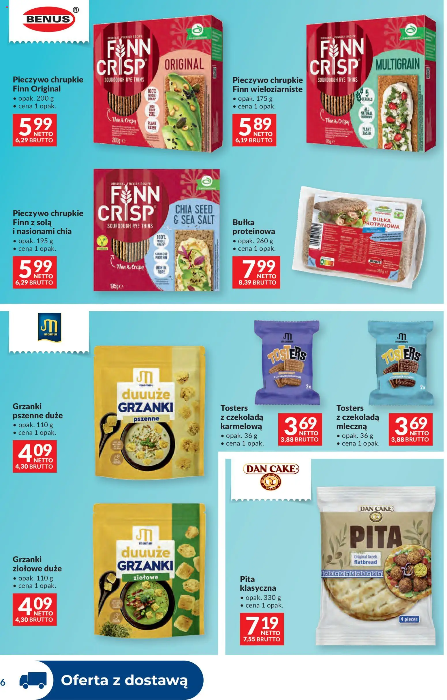 Makro gazetka - Dystrybucja do sklepów od 14.04.2026 | Strona: 6 | Produkty: Pieczywo, Pieczywo chrupkie, Bułka proteinowa, Pita