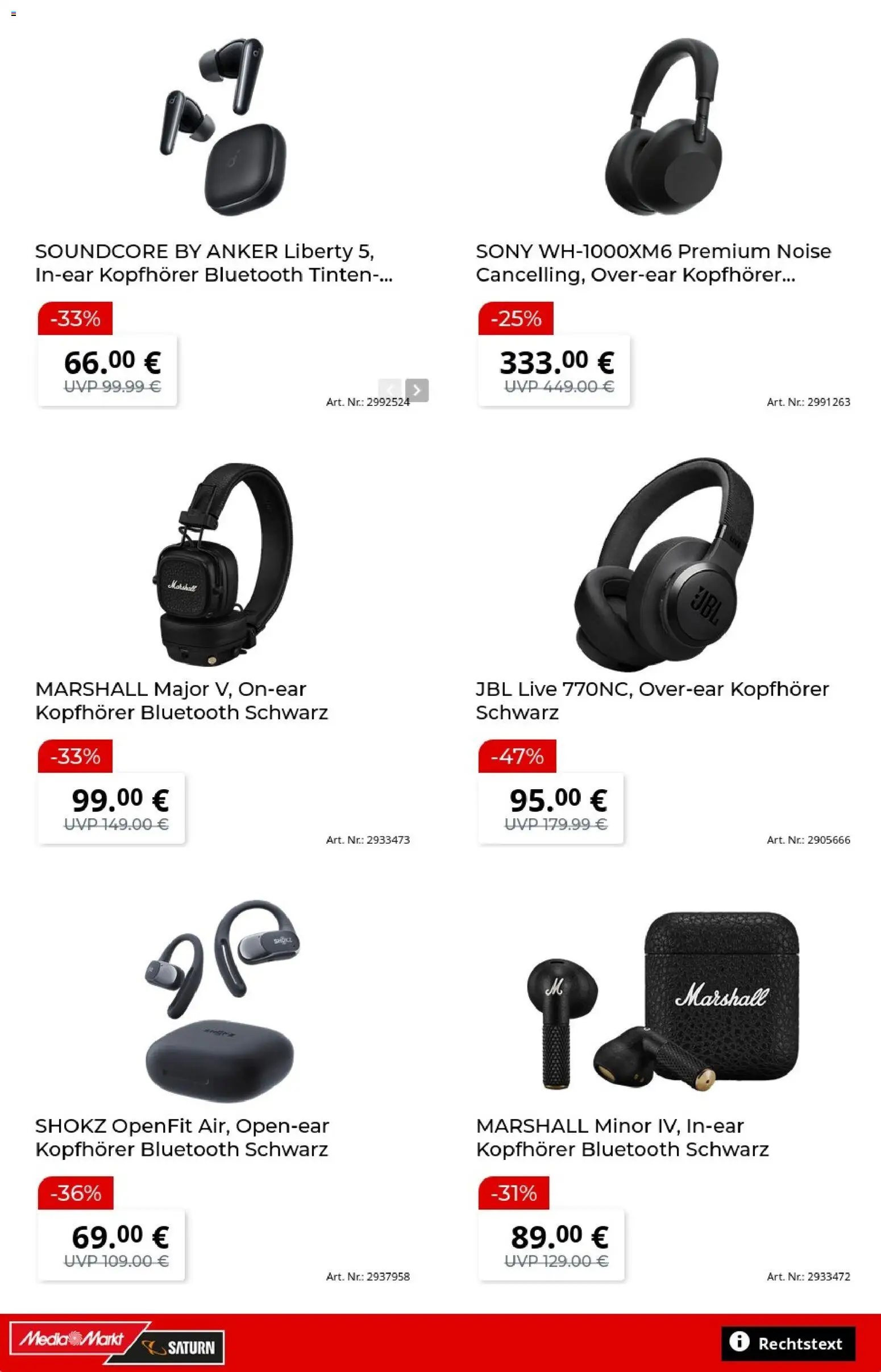 Media Markt Prospekt – gültig ab 20.07.2026 | Seite: 14 | Produkte: Sony, Kopfhörer