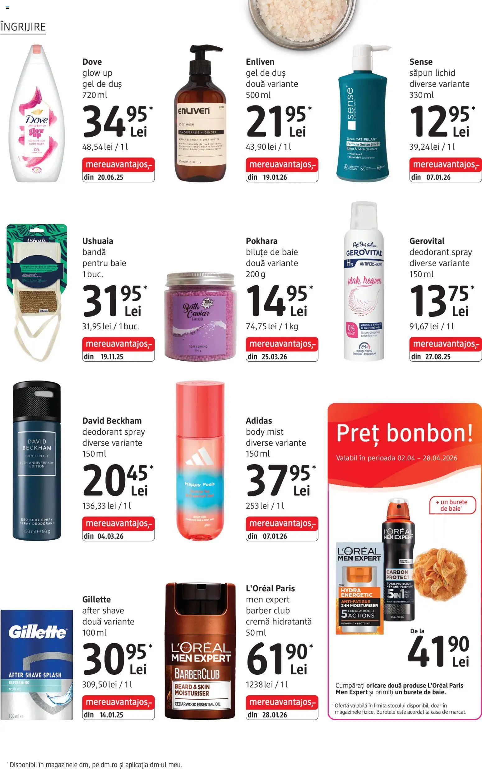 Noul catalog DM drogeriemarkt – valabil de la 02.04.2026 | Pagină: 12 | Produse: Lime, Body, Duș, Deodorant