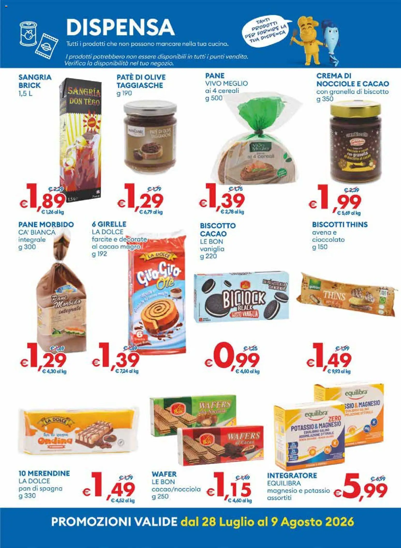 Volantino MD Discount del 28/07/2026 | Pagina: 20 | Prodotti: Crema, Paté, Biscotti, Nocciole