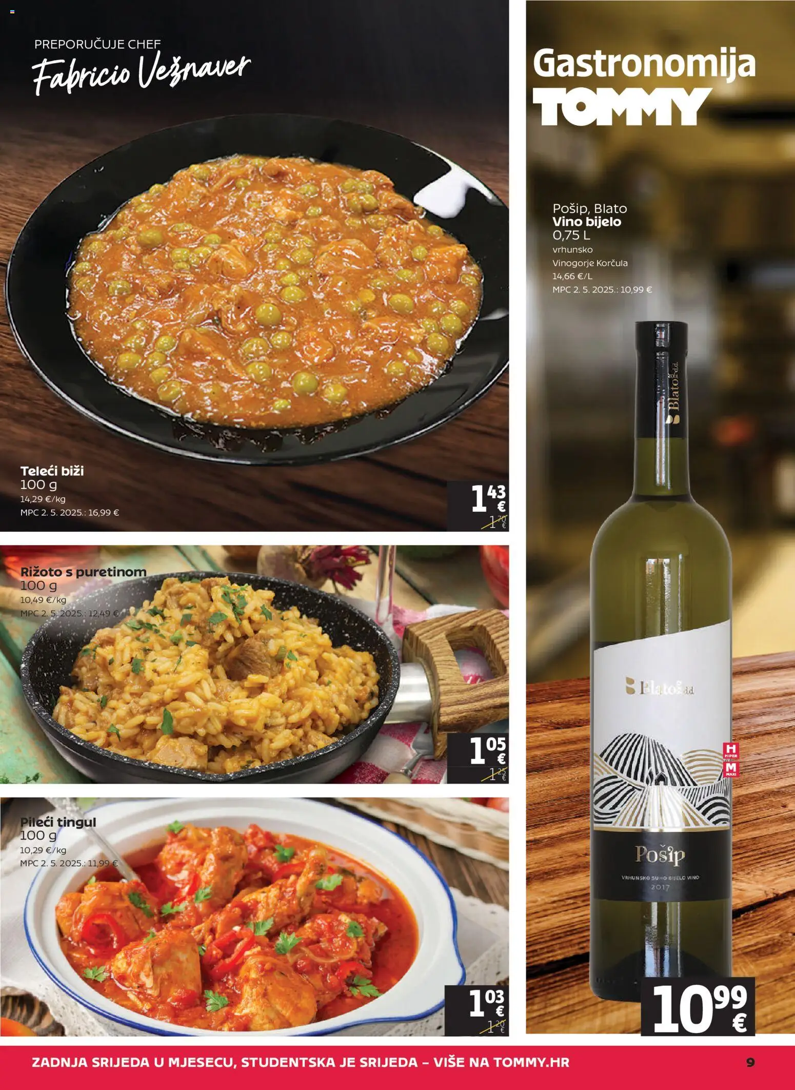 Tommy katalog | vrijedi od 22.10.2026 | Stranica: 9 | Proizvodi: Rižoto, Bijelo vino, Vino