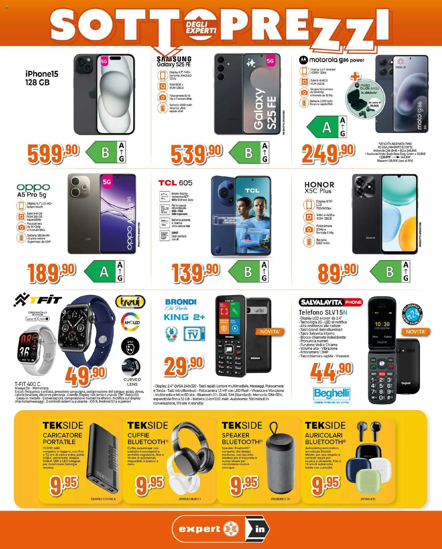 Volantino Ipercoop del 21.05.2026 | Pagina: 7 | Prodotti: Samsung Galaxy, Telefono, Cuffie, Speaker