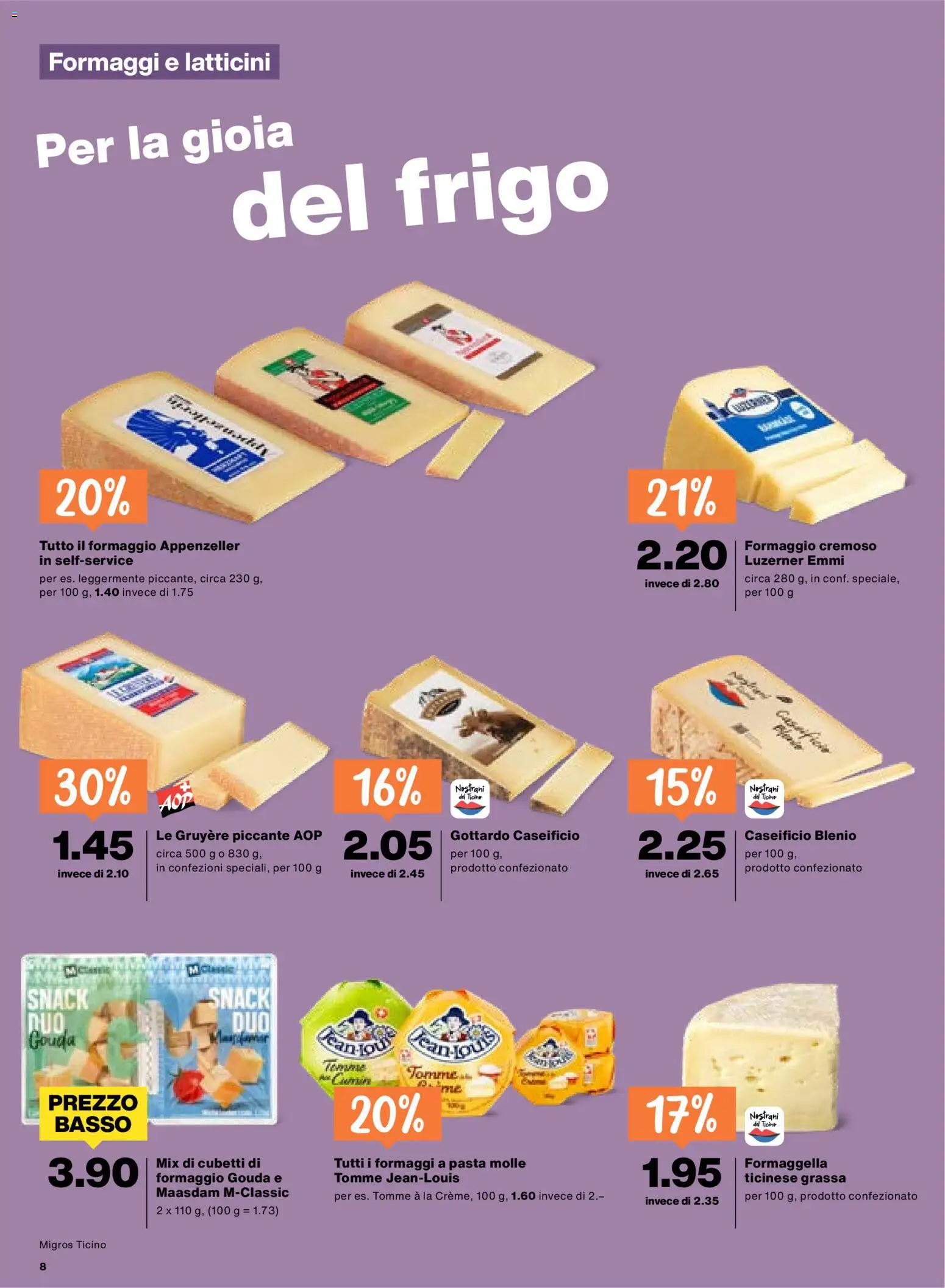 Migros aktionen IT – gültig ab 29.10.2026 | Seite: 8 | Produkte: Gouda, Pasta