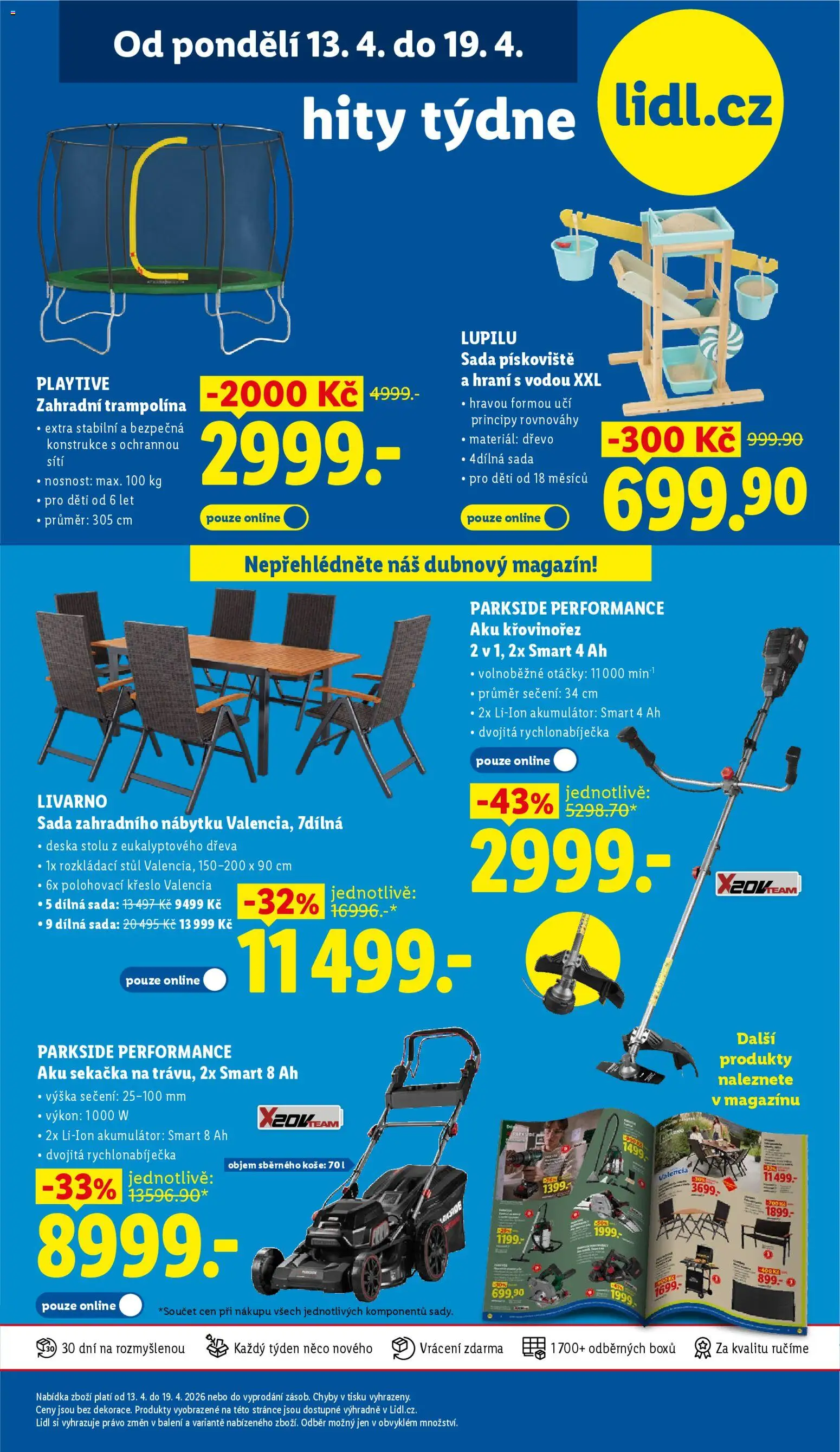 Lidl leták od 16.04.2026 | Strana: 41 | Produkty: Parkside, Sekačka, Křovinořez, Stůl