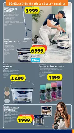 Aldi akciós újság - amely érvényes a következő dátumtól: 2026.09.03. | Oldal: 45 | Termékek: FA, Festék, Dekoráció