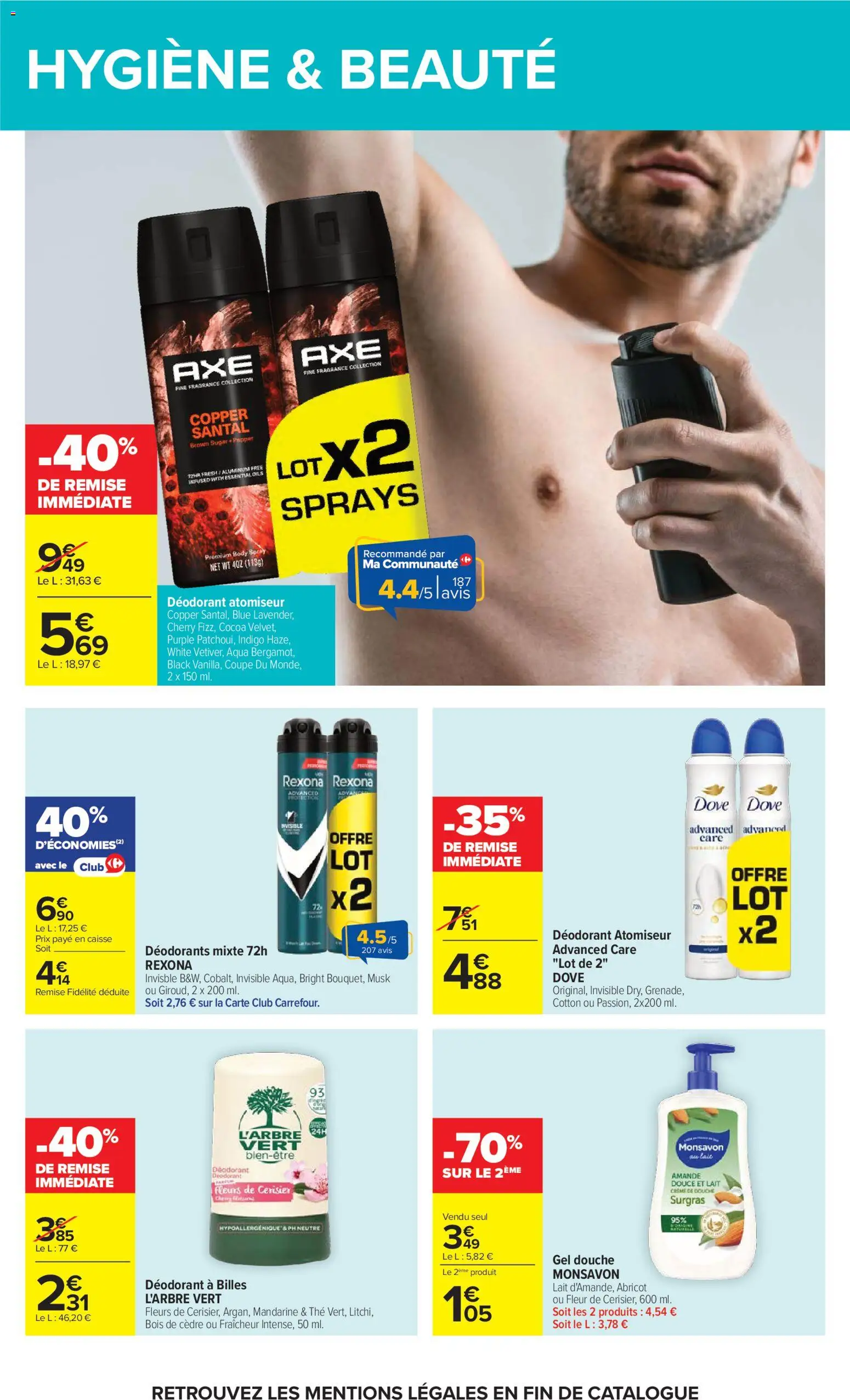 {H1} | Page: 47 | Produits: Body, Amande, Axe, Fleurs