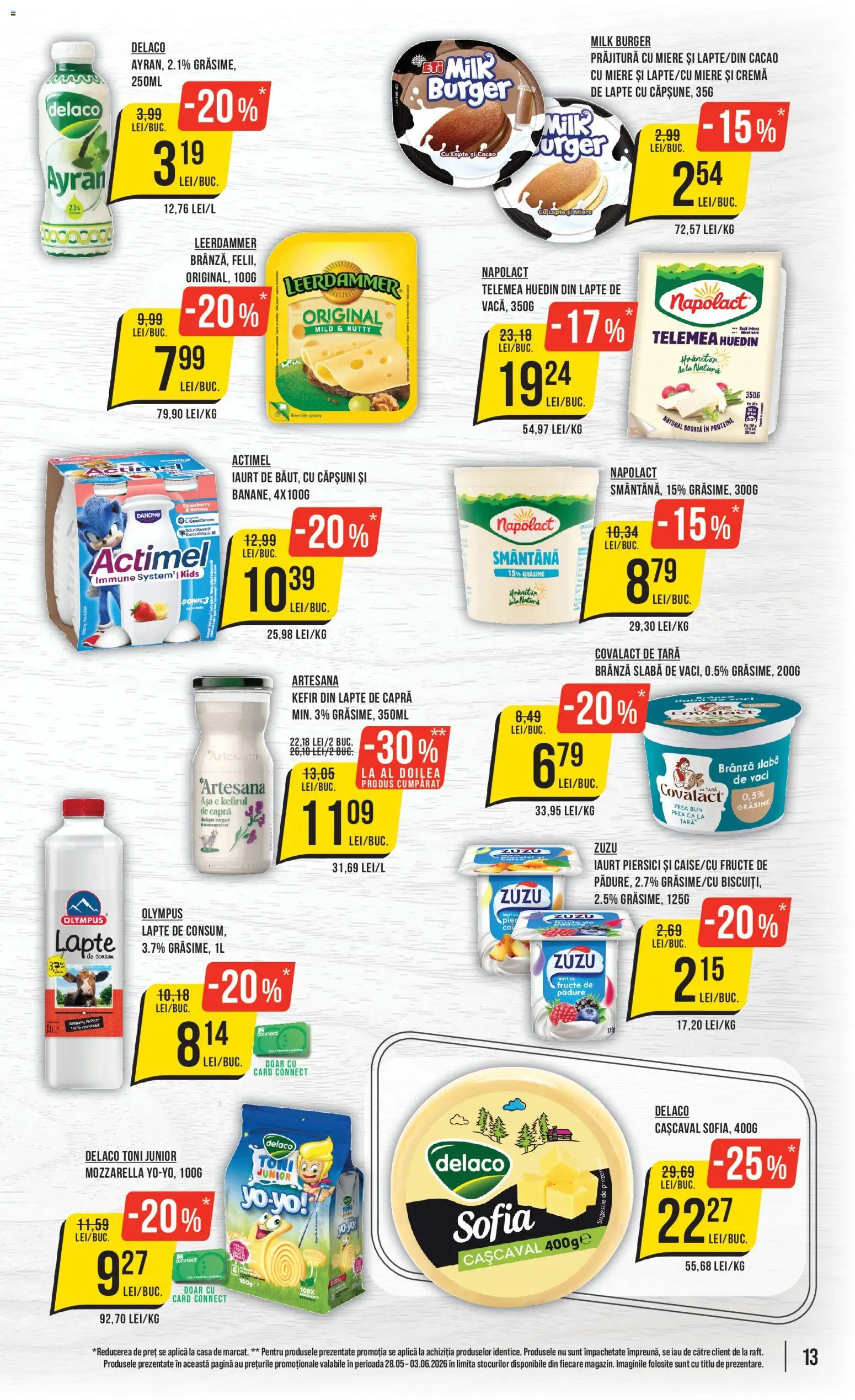 Noul catalog Mega Image – valabil de la 28.05.2026 | Pagină: 13 | Produse: Masaüstü kılıfı, Cașcaval, Căpșuni, Fructe