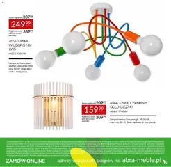 Pogląd oferty "Abra meble gazetka" - ważna od 24.09.2026 | Strona: 22 | Produkty: Lampa, Lampa sufitowa