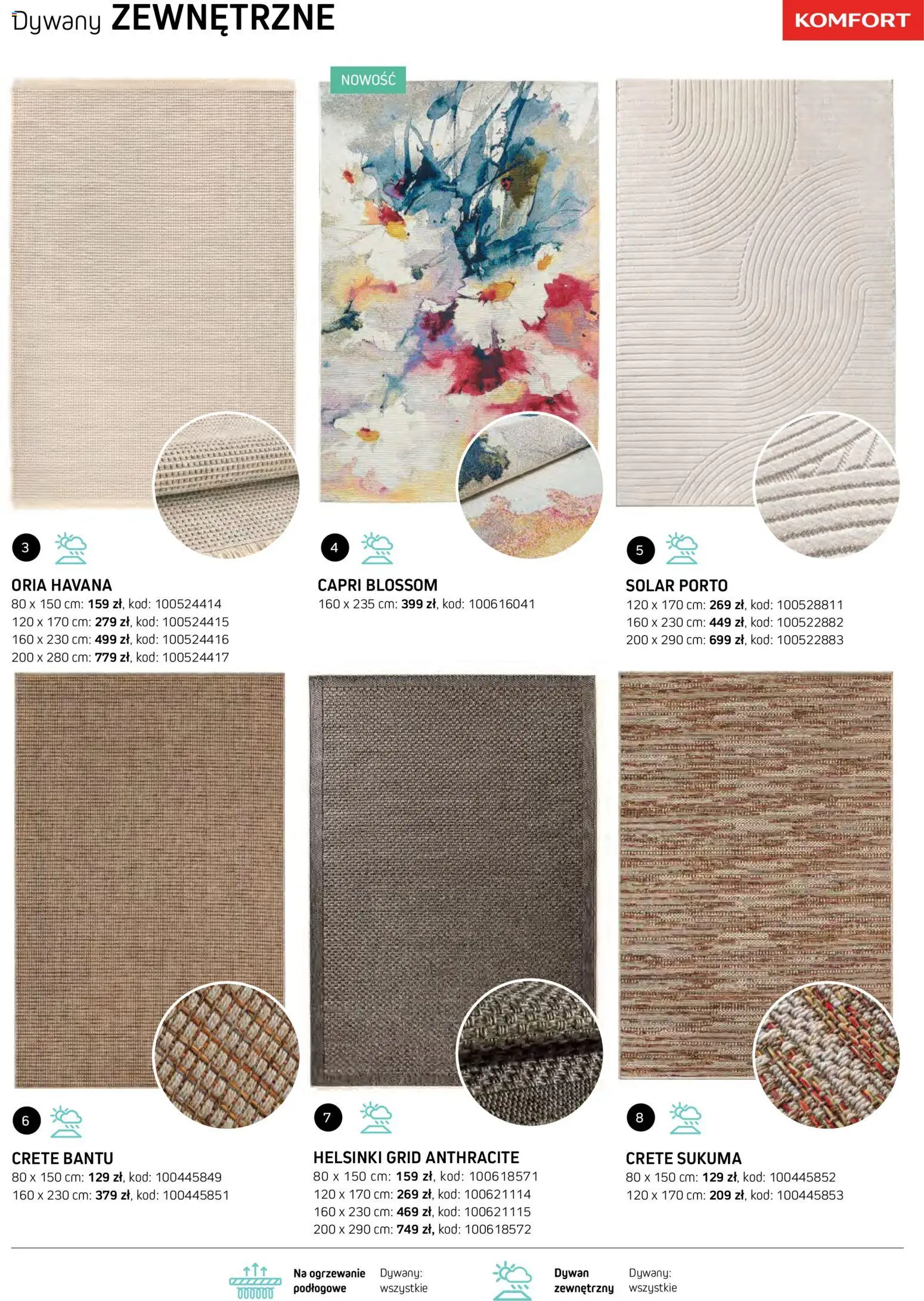 Komfort gazetka - Katalog dywanów od 07.10.2026 | Strona: 63 | Produkty: Dywan, Havana, Dywany