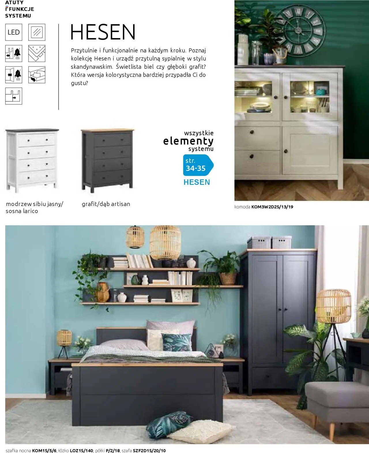 Black Red White Gazetka - Katalog rodzinnych wnętrz od 24.05.2024 | Strona: 82 | Produkty: Łóżko, Szafa, Komoda